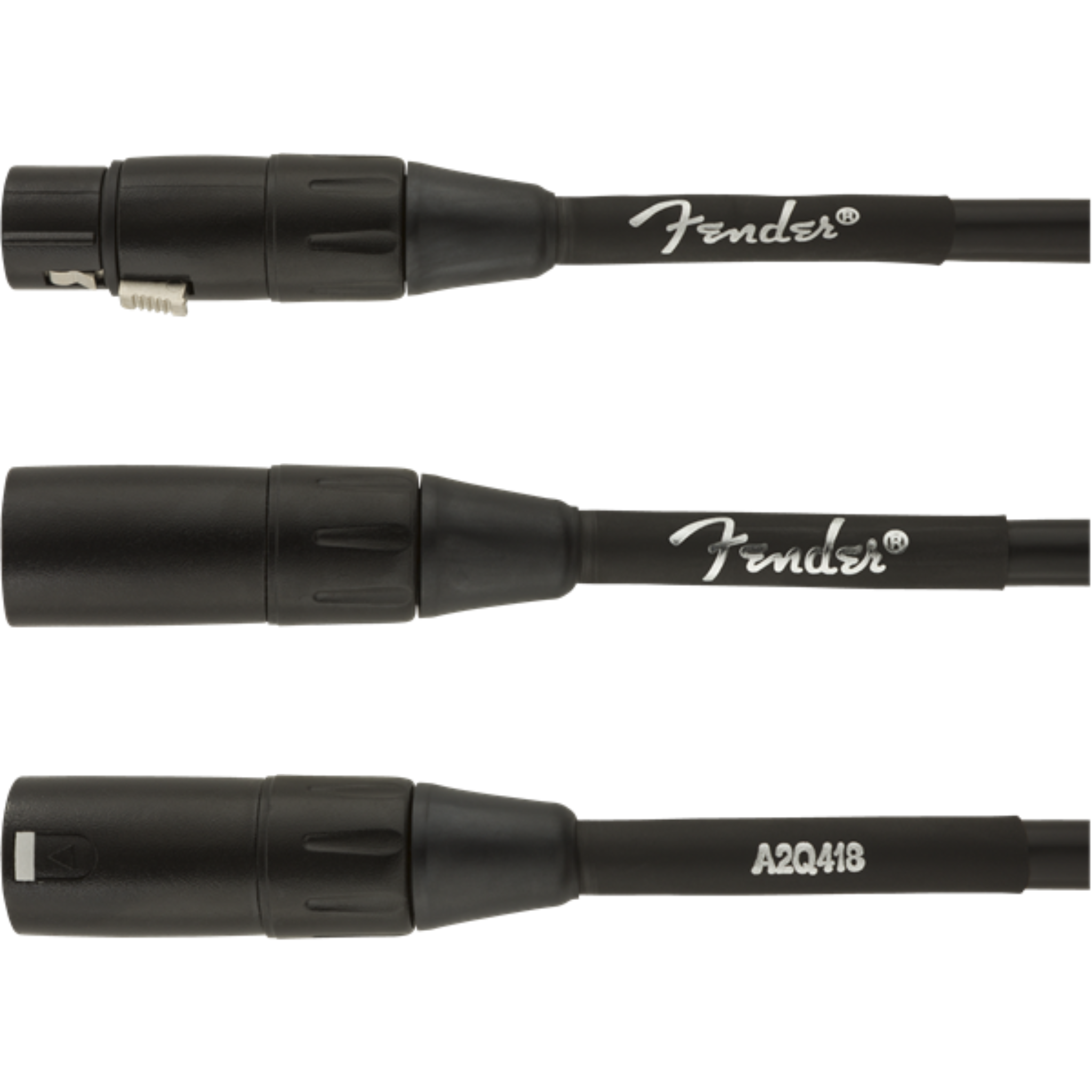 CABLE MICROFONO FENDER PROFESIONAL 3 MTS NEGRO MOD0990820022