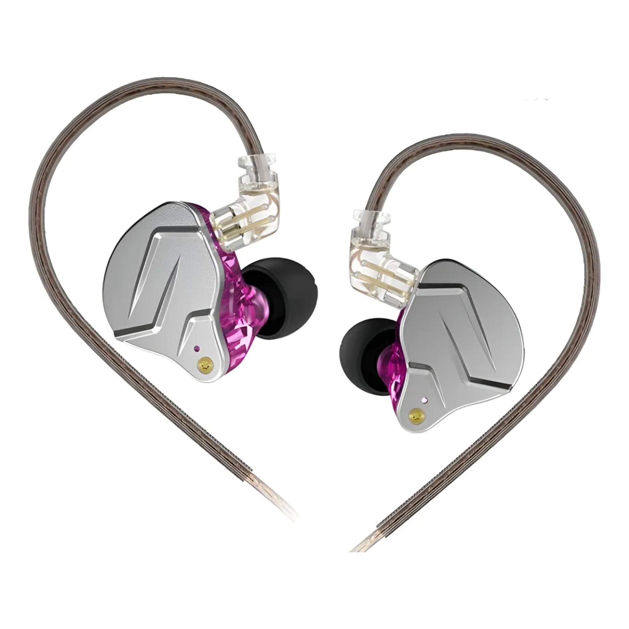 AURICULAR KZ ZSN PRO PURPURA/GRIS SIN MICROFONO