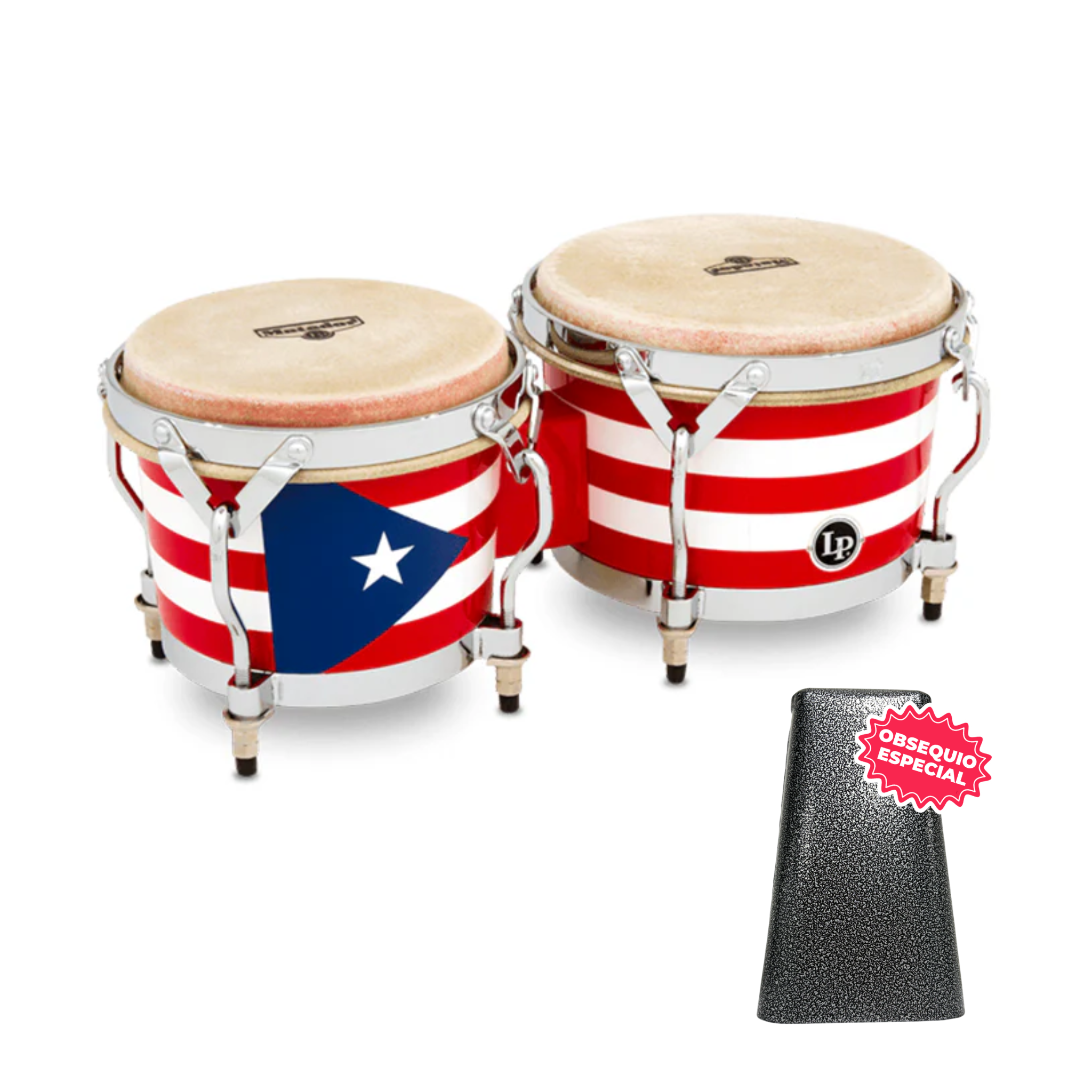 BONGO LP MATADOR PUERTO RICO M201-PR INCLUYE CAMPANA SALSERA GRANDE