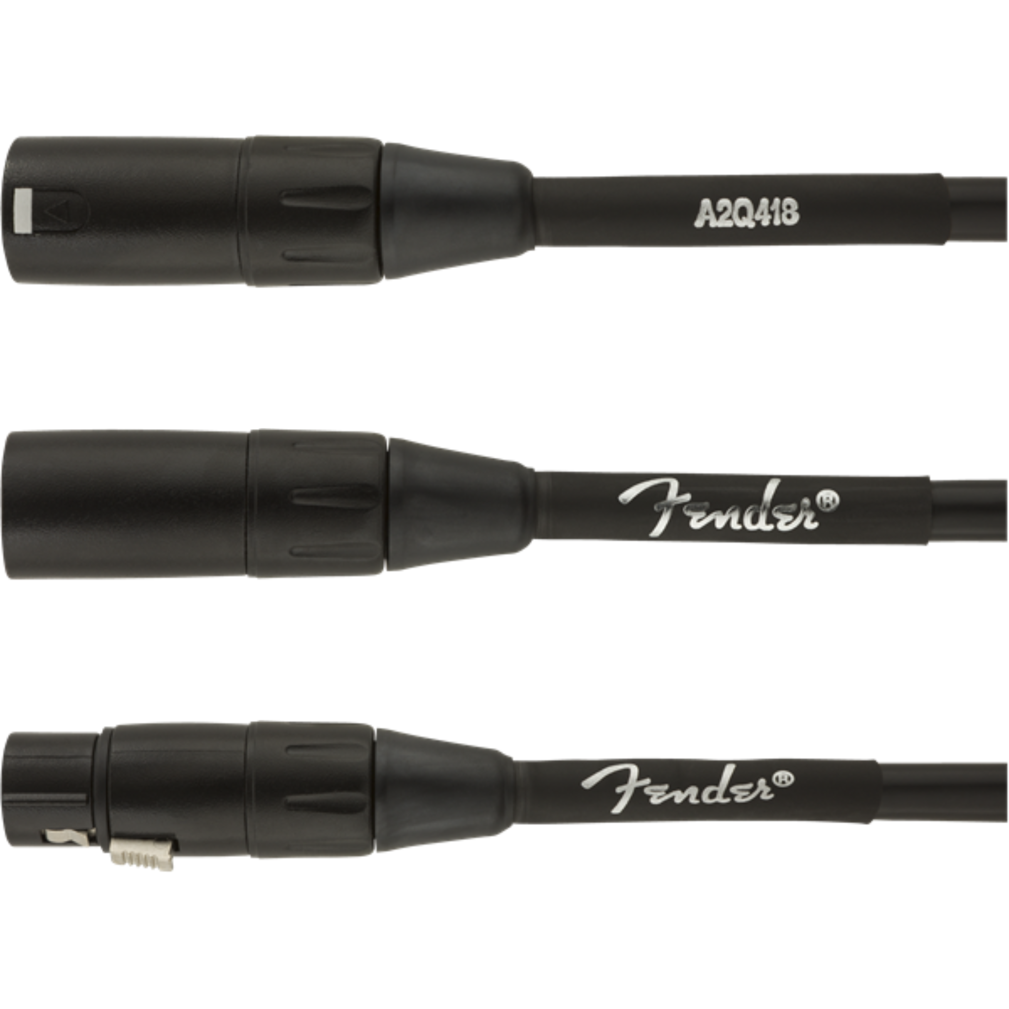 CABLE MICROFONO FENDER PROFESIONAL 7.5 MTS NEGRO MOD0990820015