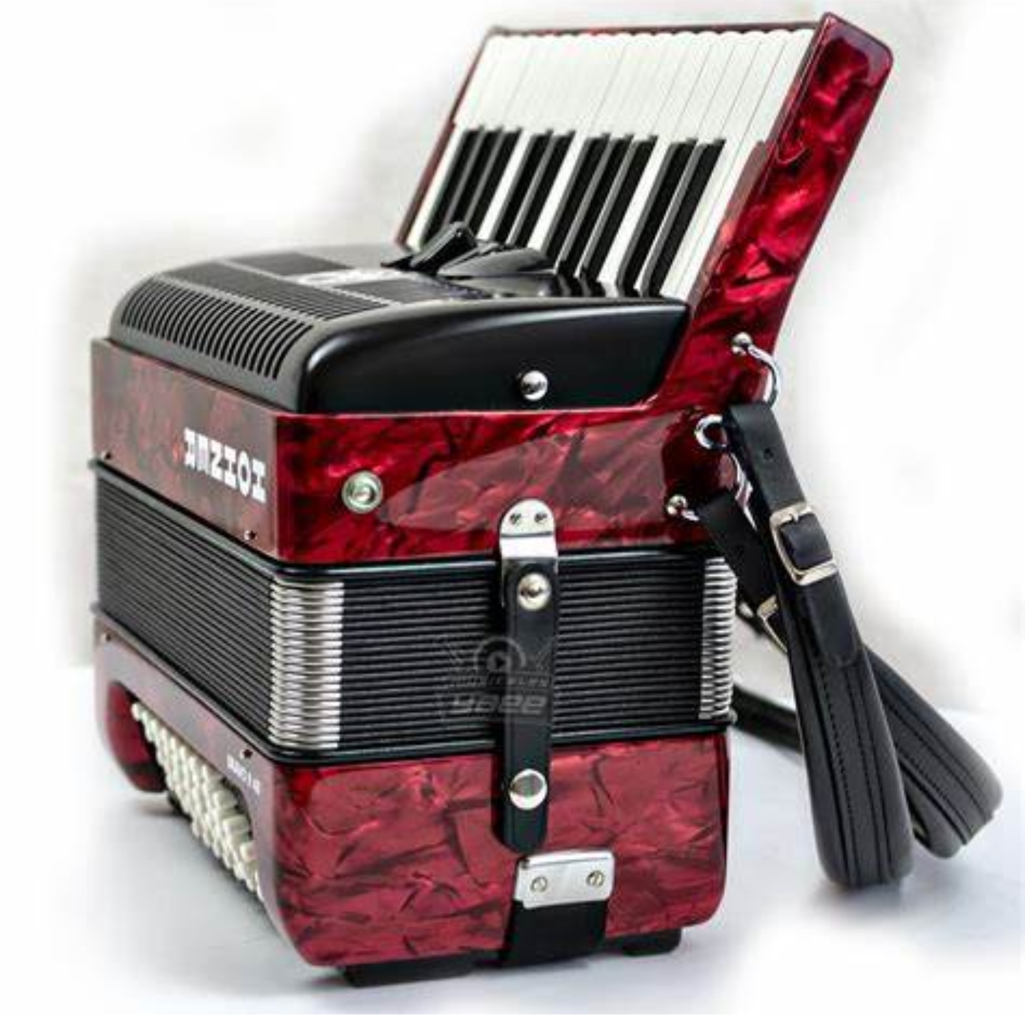 ACORDEON HOHNER BRAVO II ROJO 48 BAJOS