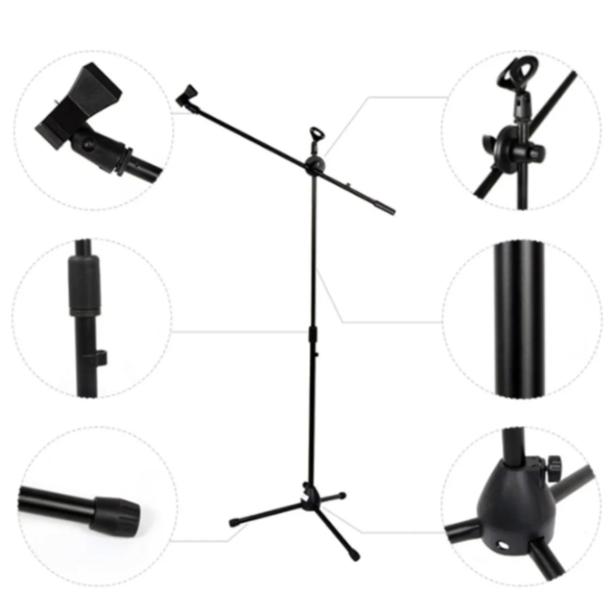 STAND MICROFONO MPRO M200 BOOM DOBLE