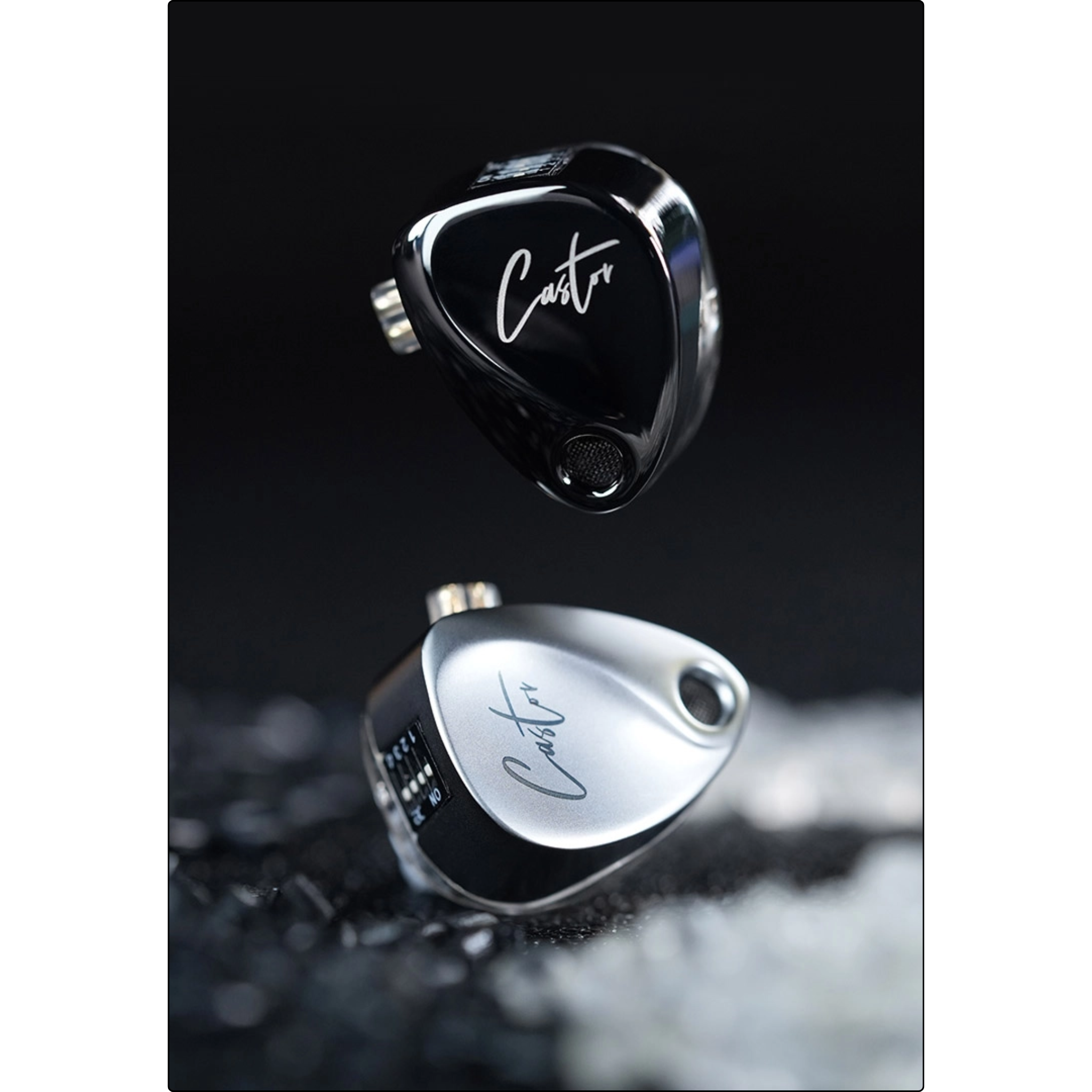 AURICULAR KZ CASTOR BASS PLATEADO SIN MICROFONO