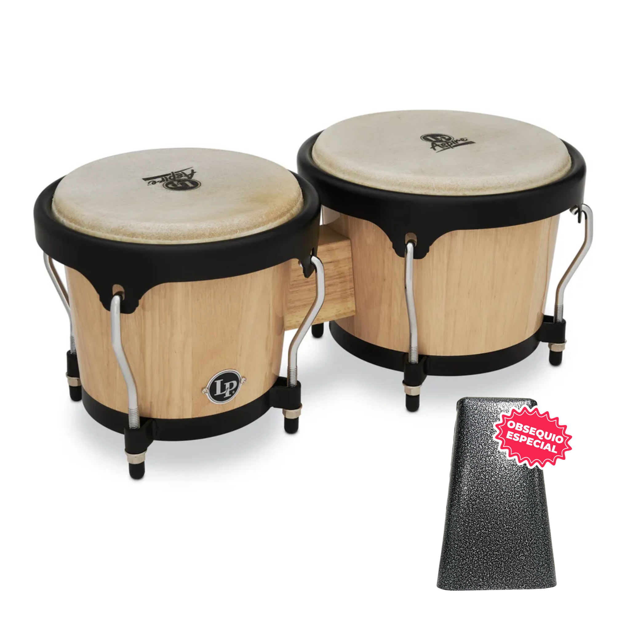 BONGO LP ASPIRE NATURAL ARO SEMICOMFORT NEGRO LPA601-AW INCLUYE CAMPANA SALSERA MEDIANA
