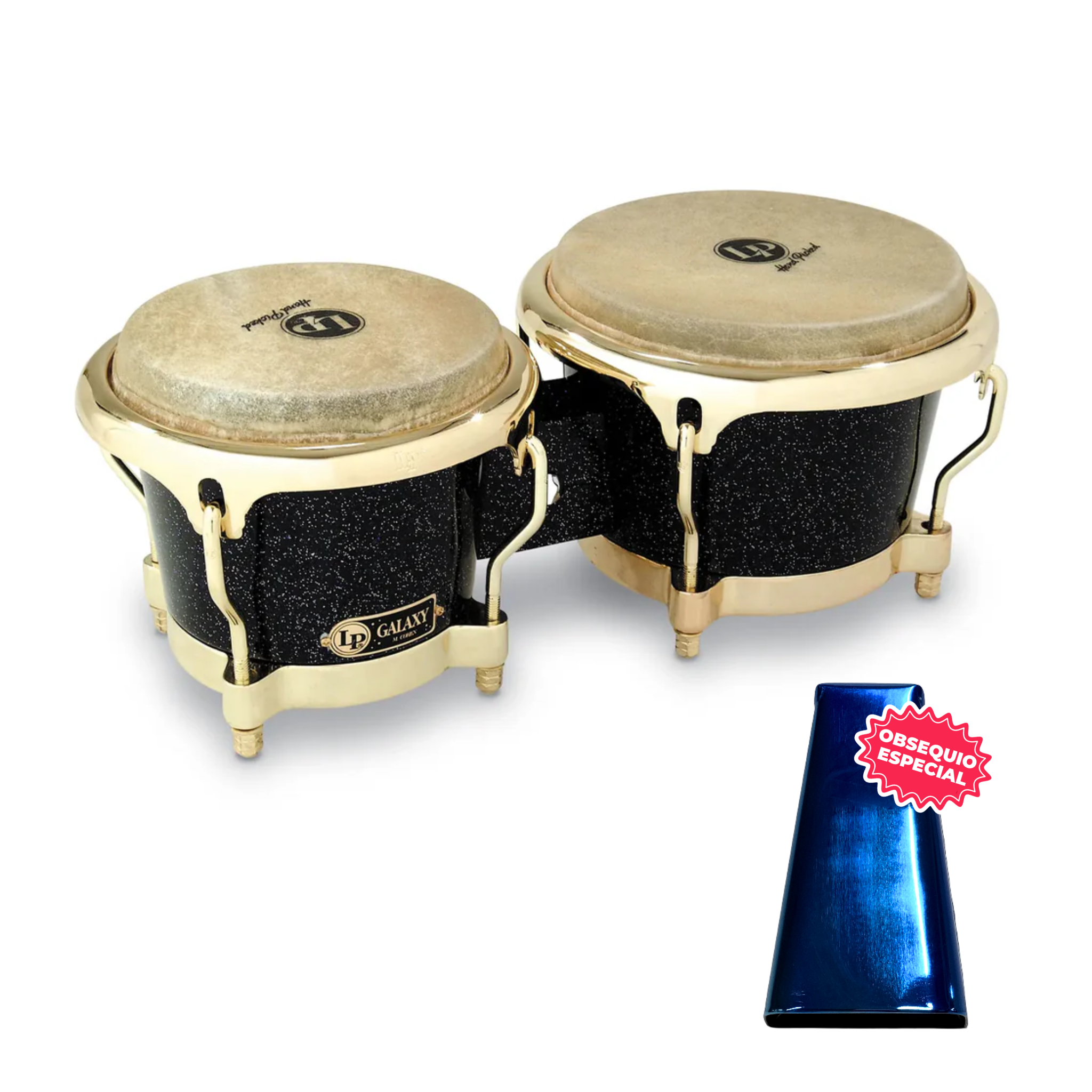 BONGO LP GALAXY NEGRO FG GD LP794X INCLUYE CAMPANA SALSERA GRANDE
