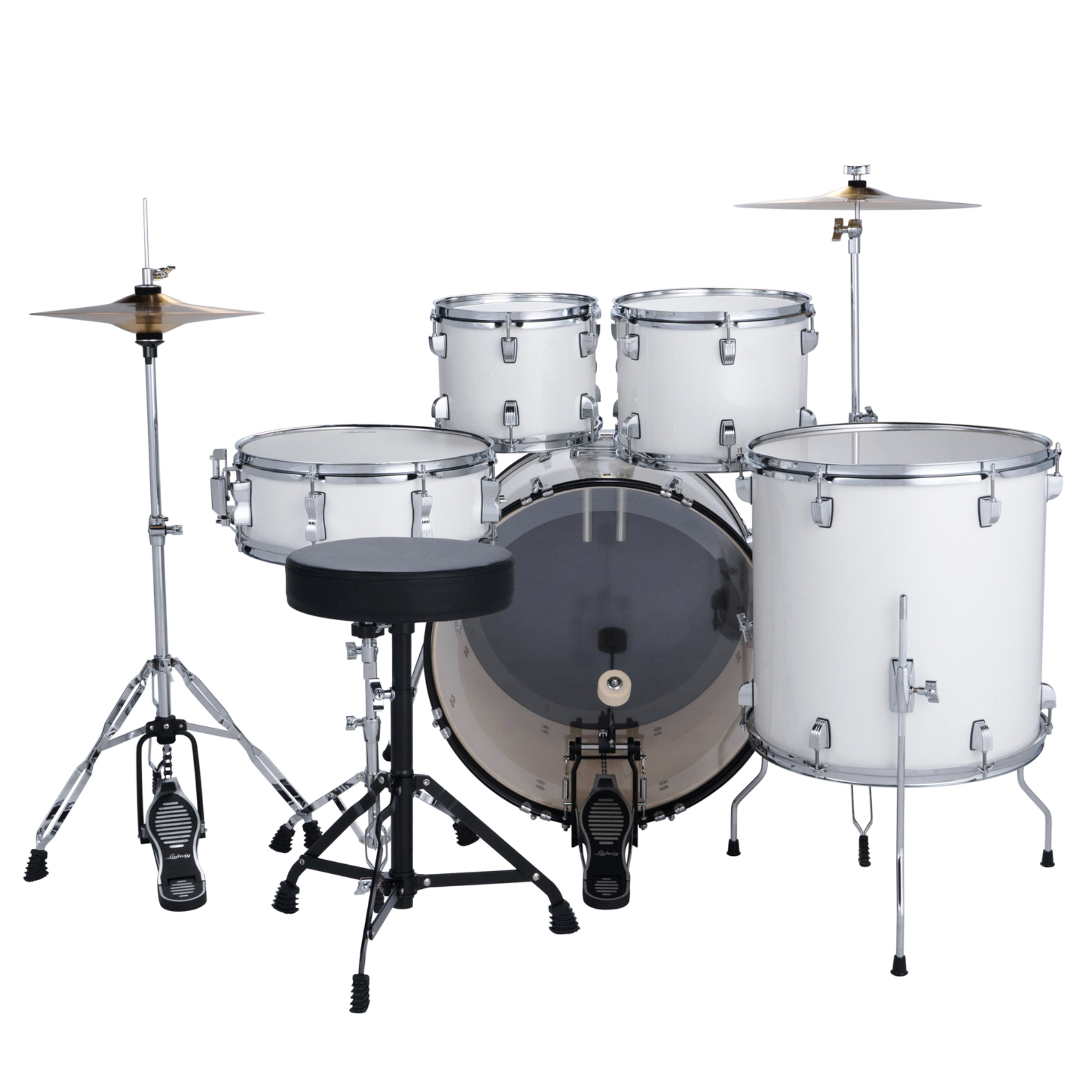 BATERIA LUDWIG ACCENT DRIVE 5 PIEZAS BLANCO L