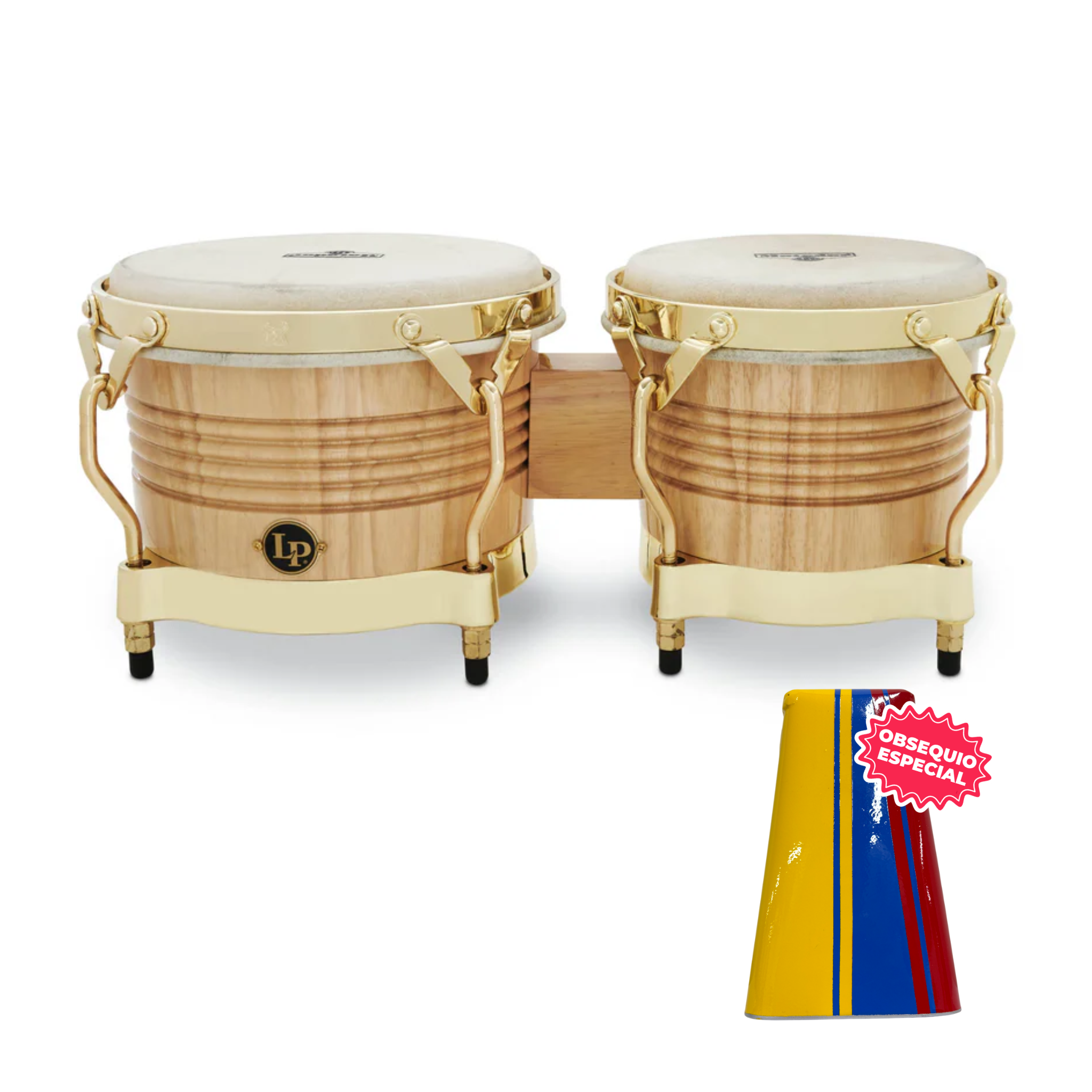 BONGOE LP MATADOR NATURAL LPM201-AW INCLUYE CAMPANA SALSERA GRANDE