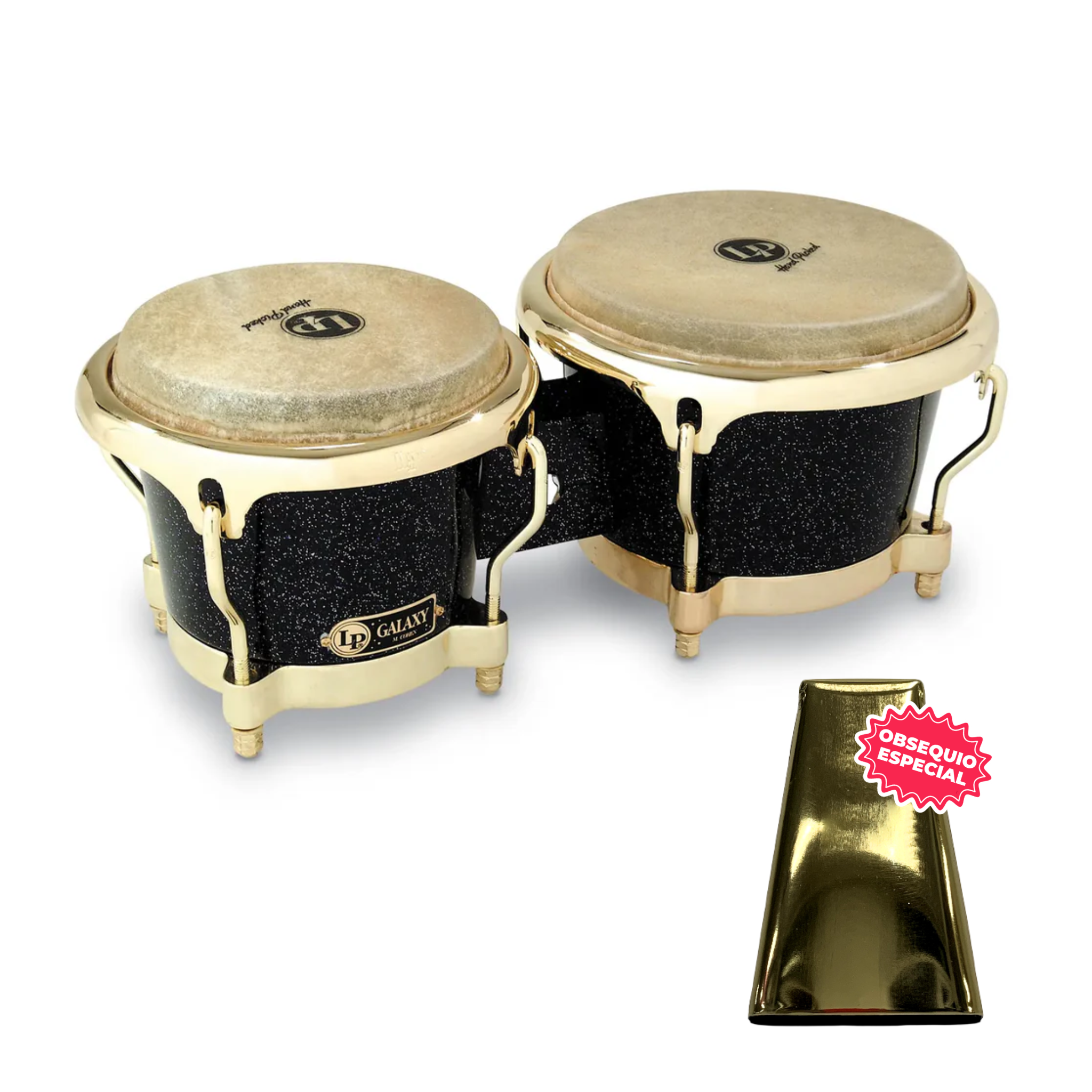 BONGO LP GALAXY NEGRO FG GD LP794X INCLUYE CAMPANA SALSERA GRANDE