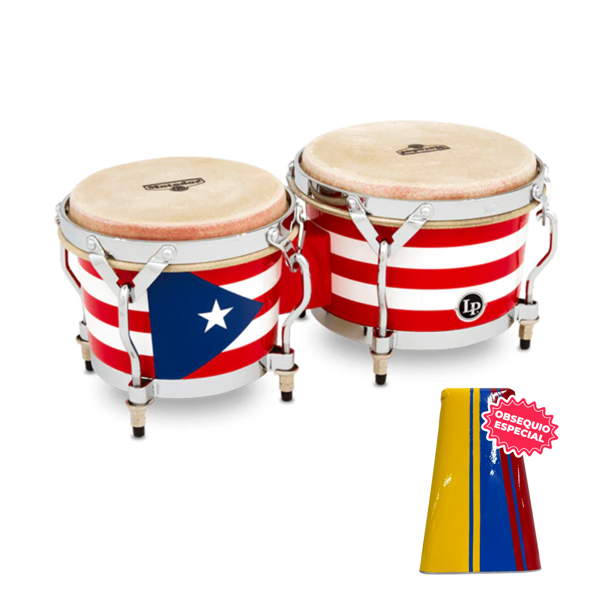 BONGO LP MATADOR PUERTO RICO M201-PR INCLUYE CAMPANA SALSERA GRANDE