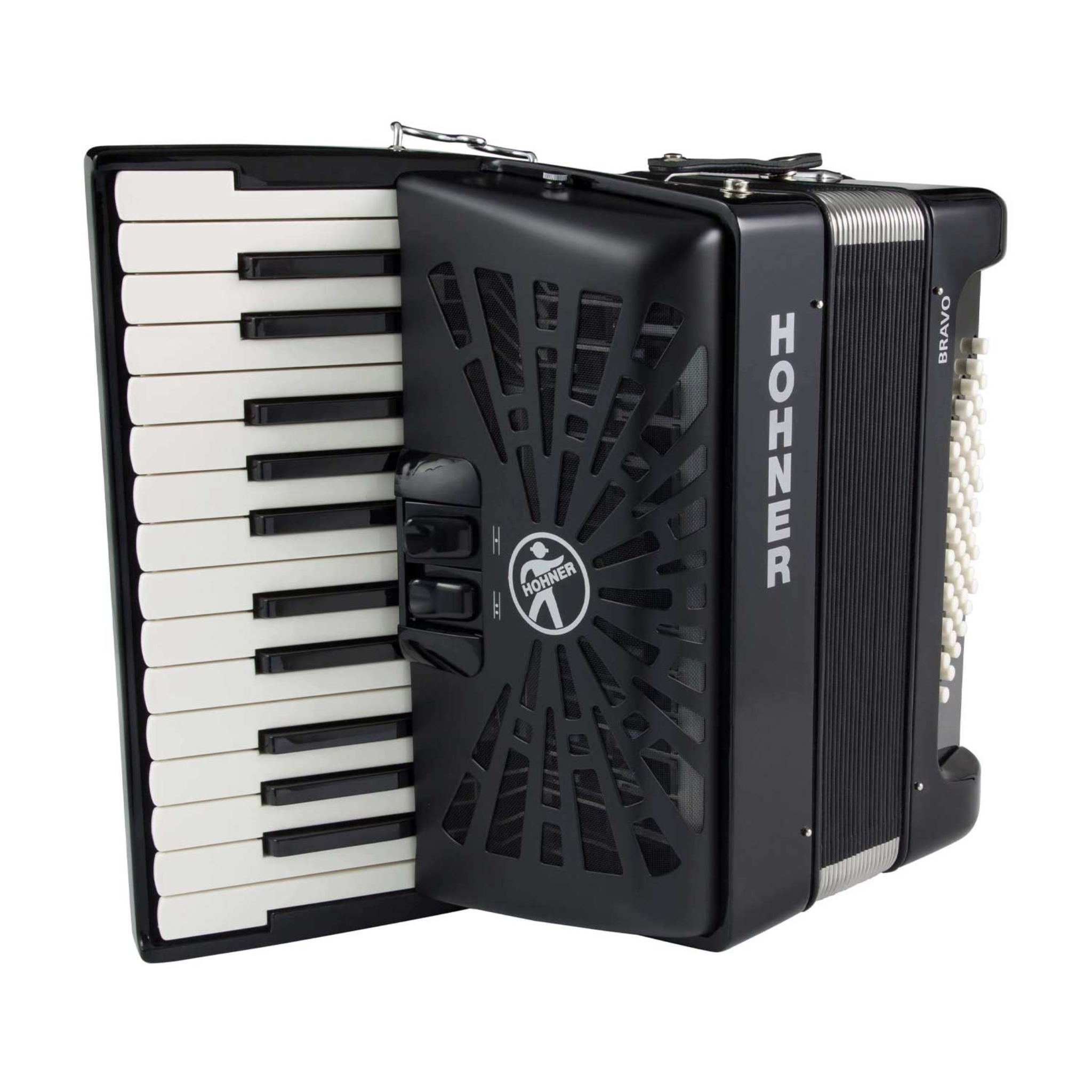 ACORDEON HOHNER BRAVO II NEGRO 48 BAJOS