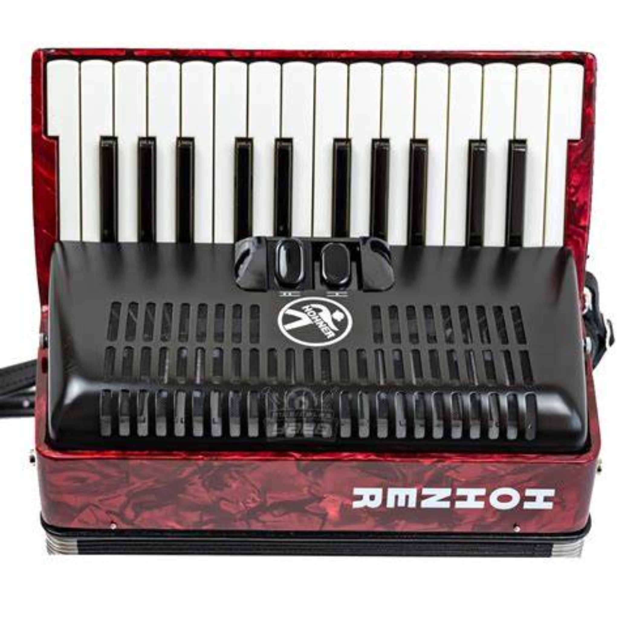 ACORDEON HOHNER BRAVO II ROJO 48 BAJOS