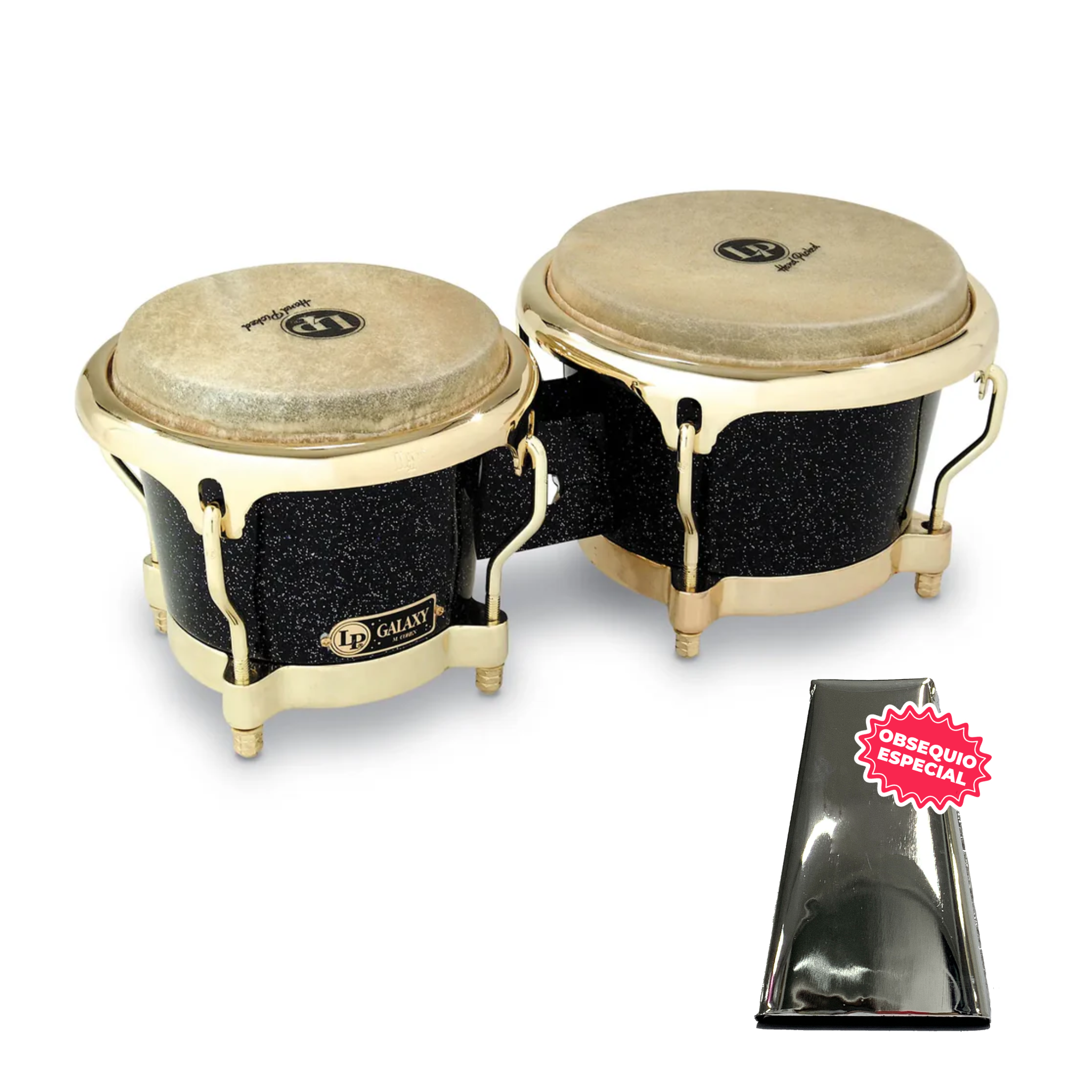 BONGO LP GALAXY NEGRO FG GD LP794X INCLUYE CAMPANA SALSERA GRANDE