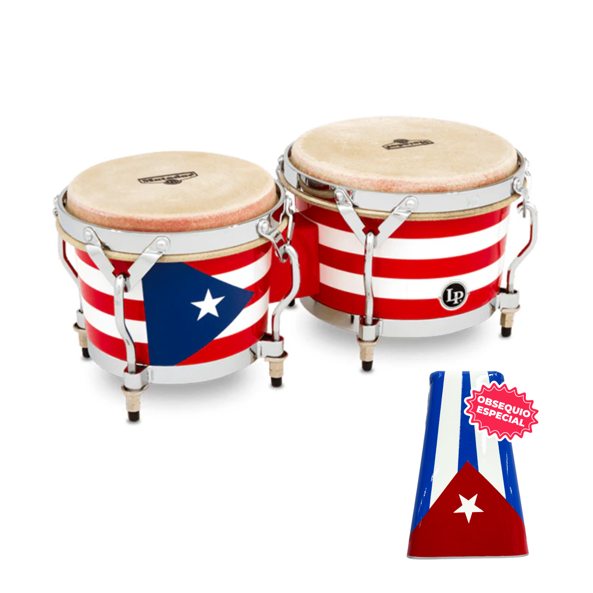 BONGO LP MATADOR PUERTO RICO M201-PR INCLUYE CAMPANA SALSERA GRANDE