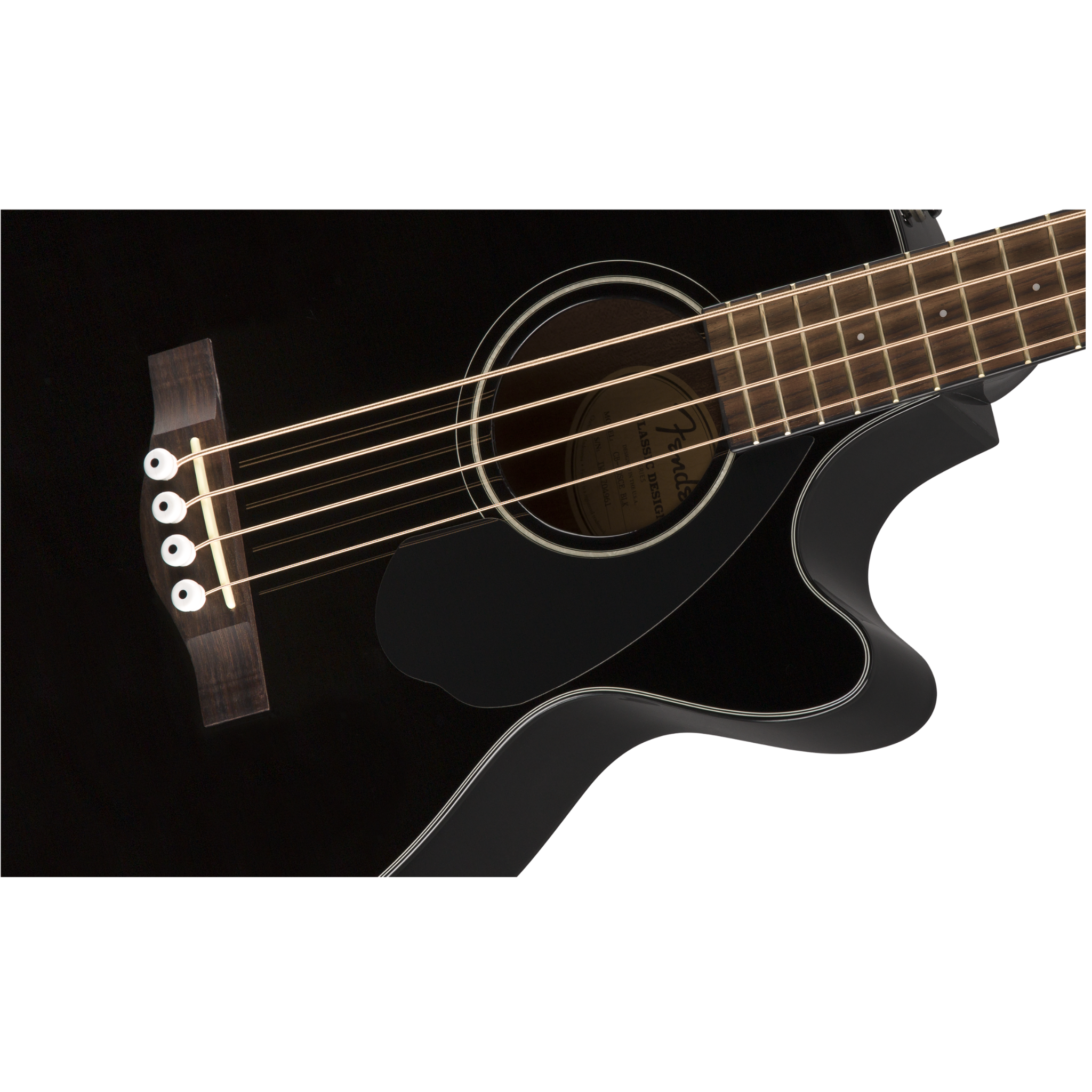BAJO ELECTROACUSTICO FENDER CB60SCE NEGRO 4 CUERDAS MOD0970183006