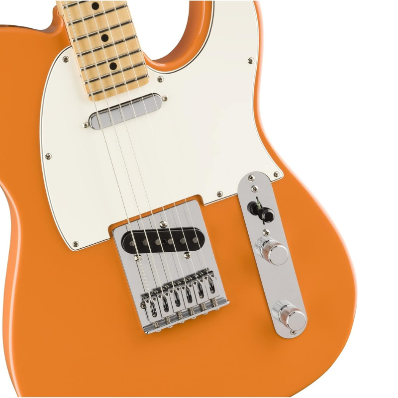 GUITARRA ELECTRICA FENDER MEXICO PLAYER TELE NARANJA MOD0145212582 DIAPASÓN DE MAPLE