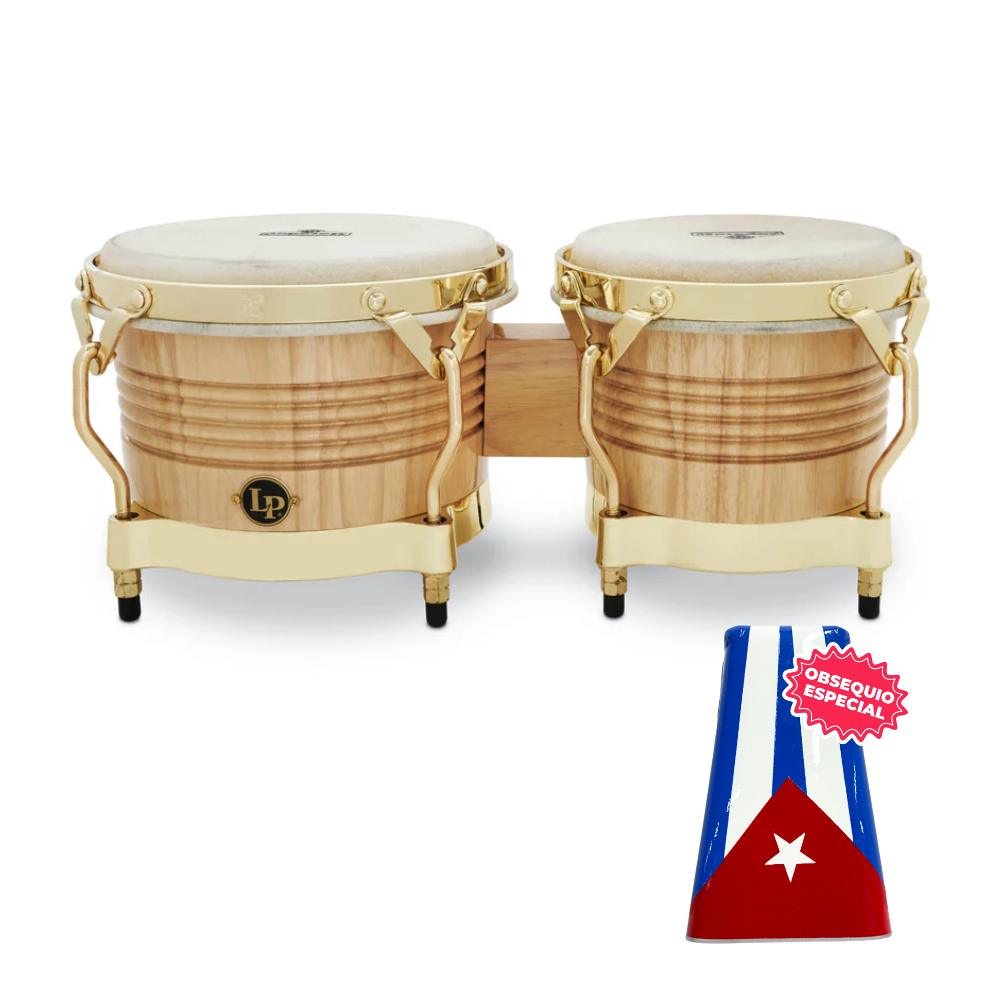 BONGOE LP MATADOR NATURAL LPM201-AW INCLUYE CAMPANA SALSERA GRANDE