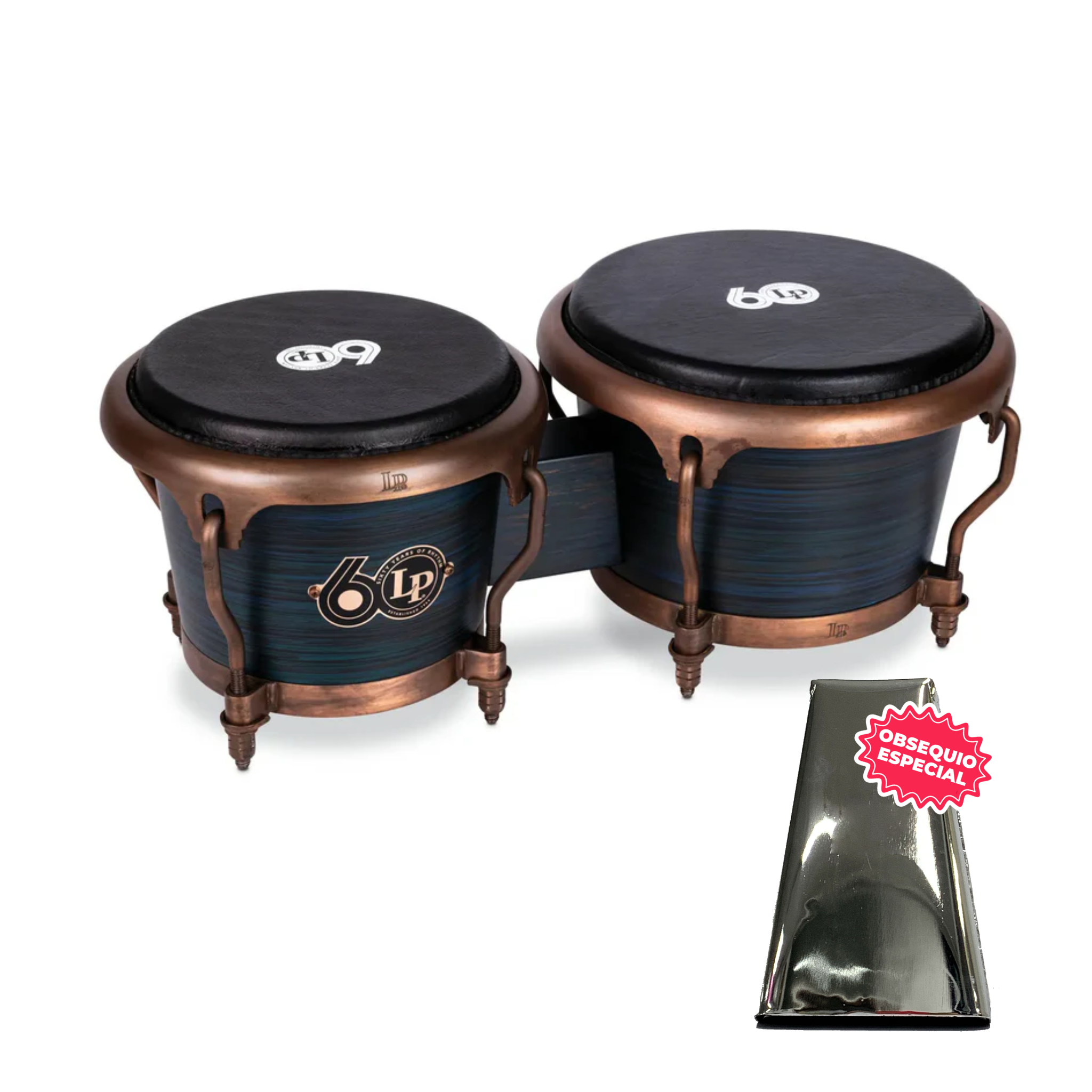 BONGO LP 60 ANIV CCII 7" 1/4-5/8 FG RUSTIC BRONCE LP200XF-60 INCLUYE CAMPANA SALSERA GRANDE