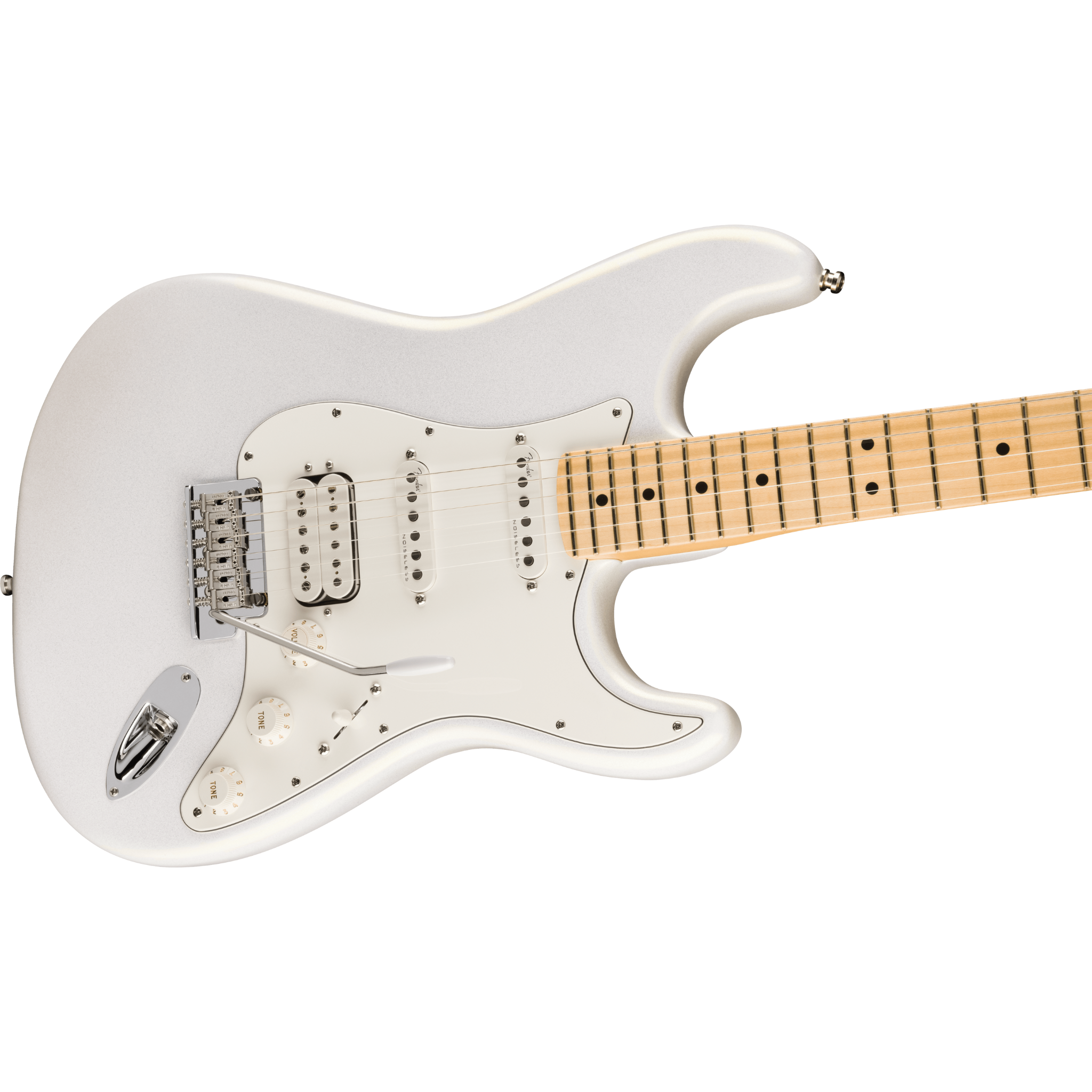 GUITARRA ELECTRICA FENDER JUANES STRATOCASTER BLANCO MAPLE MOD0116512782