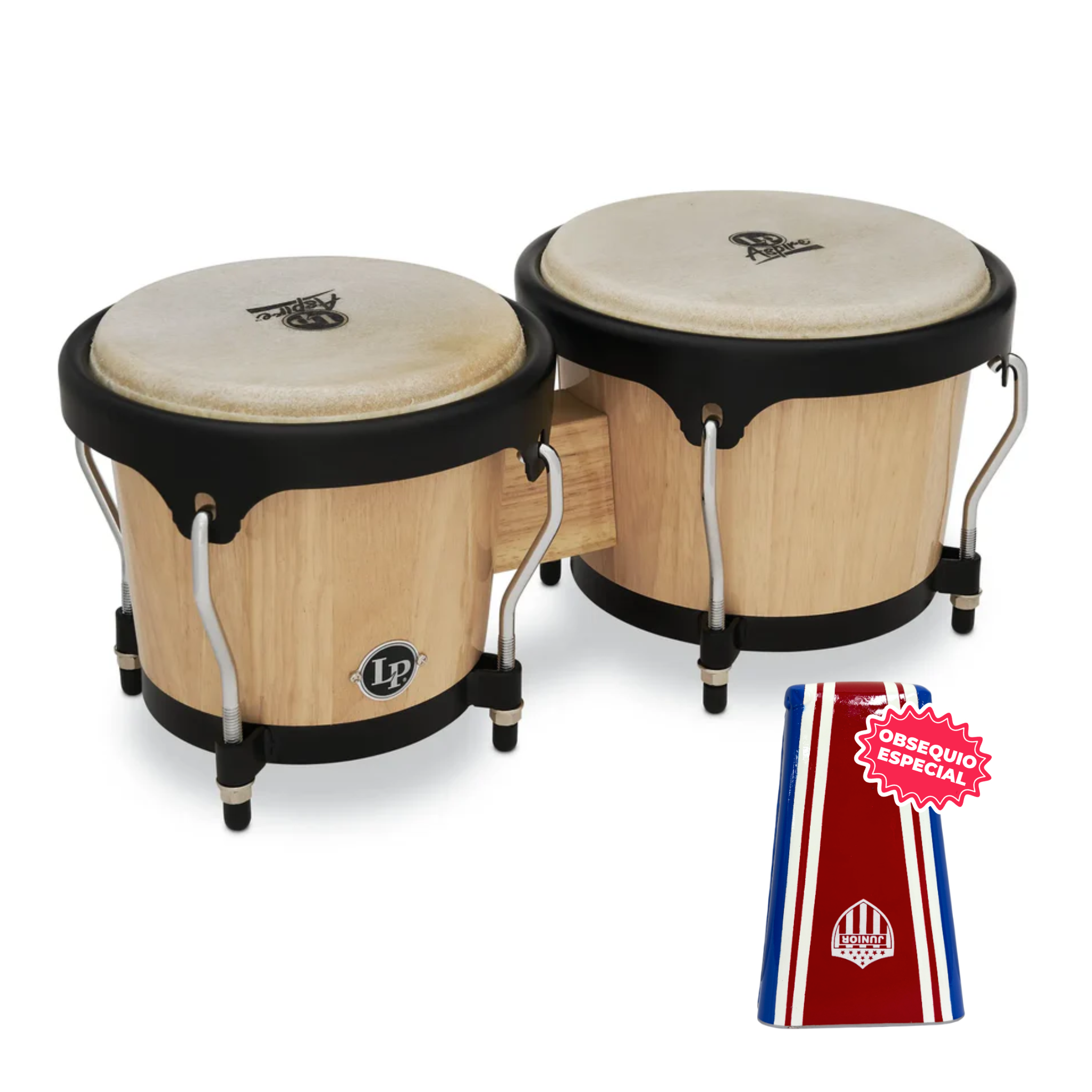 BONGO LP ASPIRE NATURAL ARO SEMICOMFORT NEGRO LPA601-AW INCLUYE CAMPANA SALSERA MEDIANA