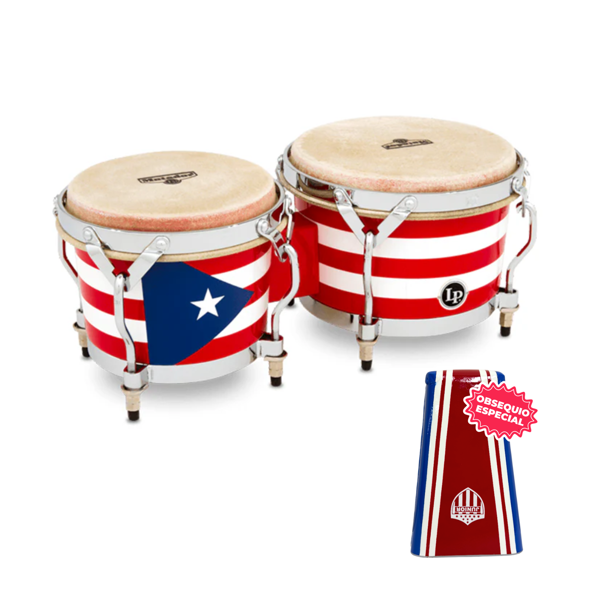 BONGO LP MATADOR PUERTO RICO M201-PR INCLUYE CAMPANA SALSERA GRANDE