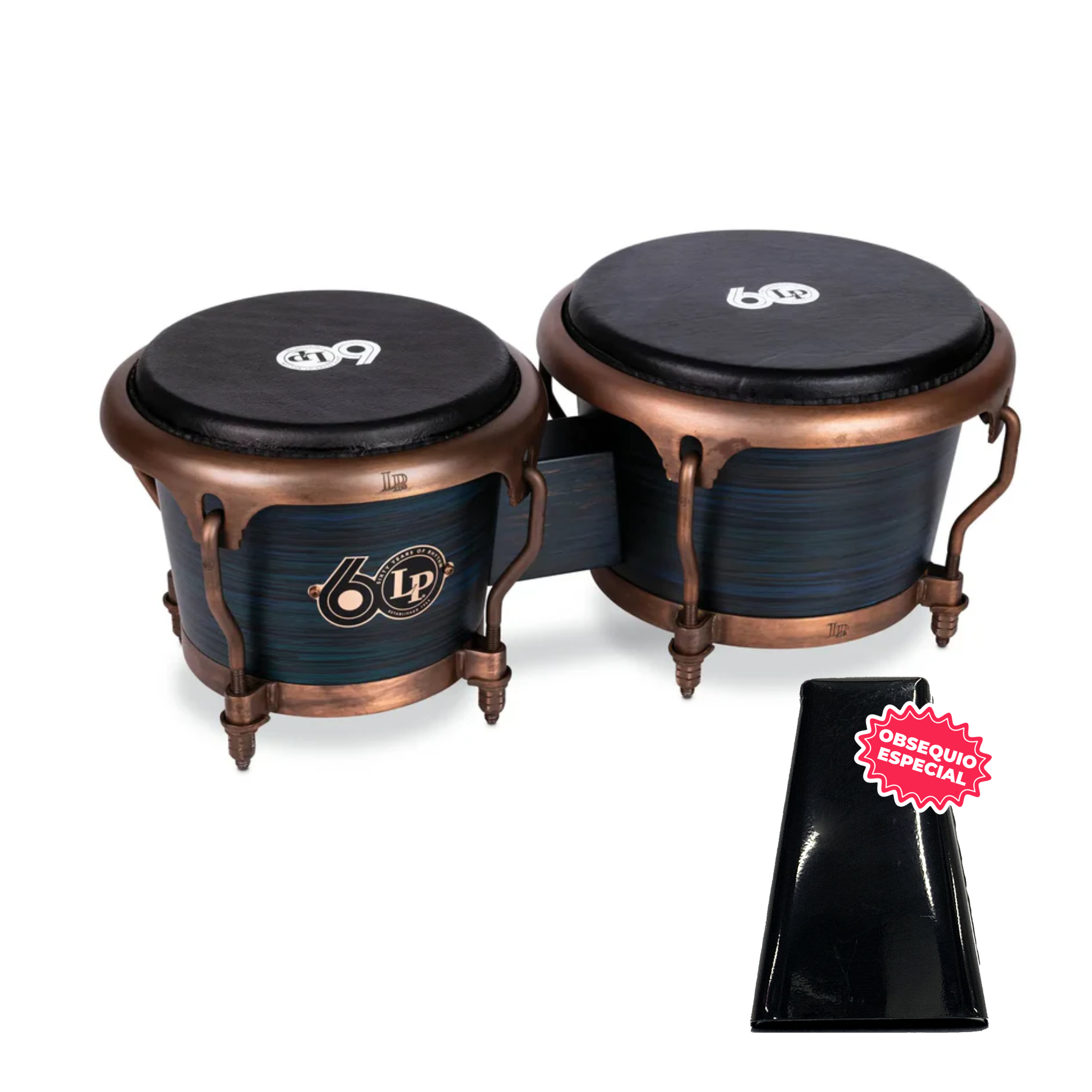 BONGO LP 60 ANIV CCII 7" 1/4-5/8 FG RUSTIC BRONCE LP200XF-60 INCLUYE CAMPANA SALSERA GRANDE