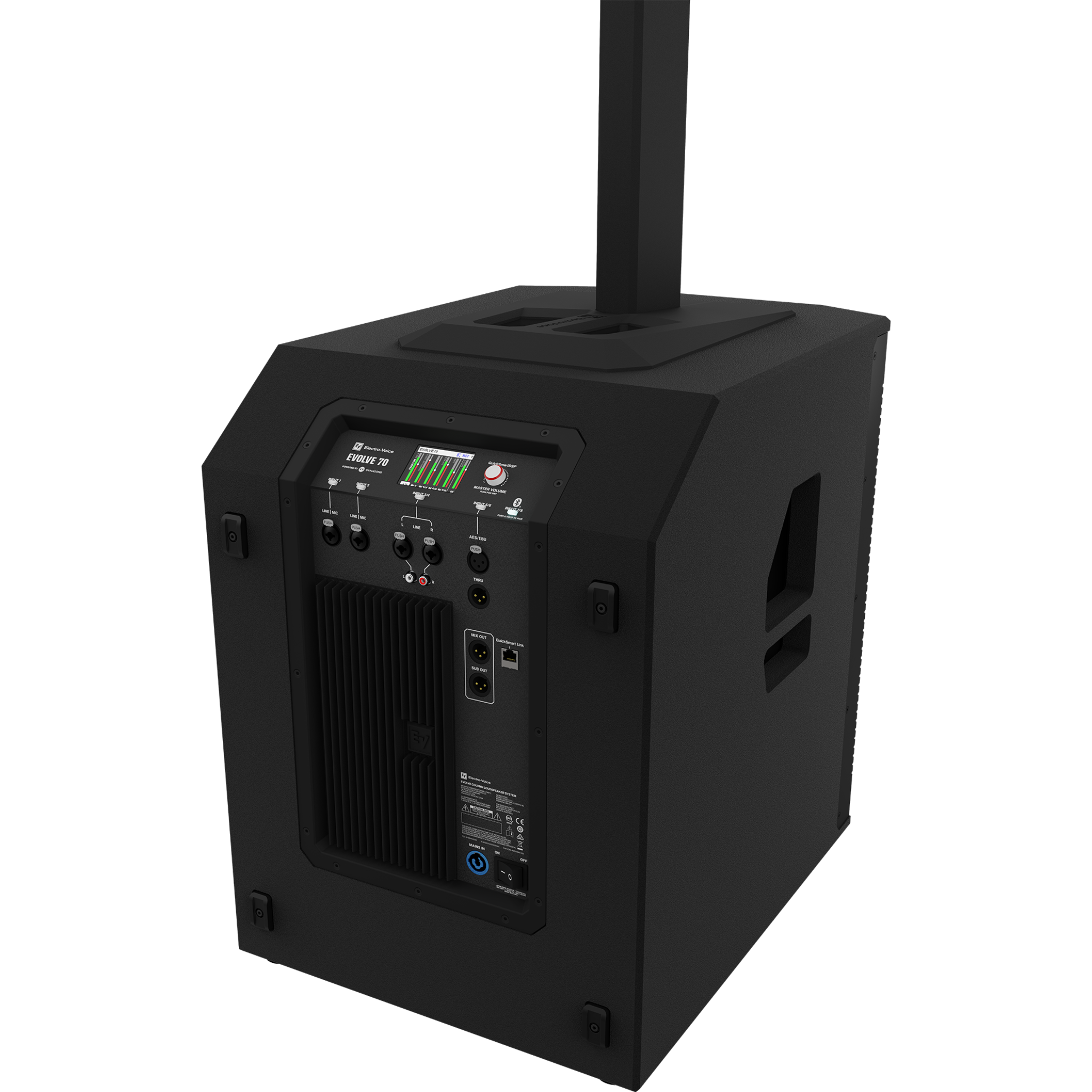 CABINA ACTIVA EV EVOLVE 70 NEGRO