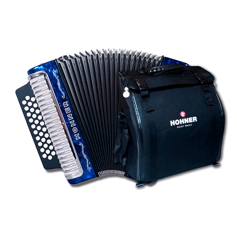 ACORDEÓN HOHNER III CORONA BESAS AZUL A5764S