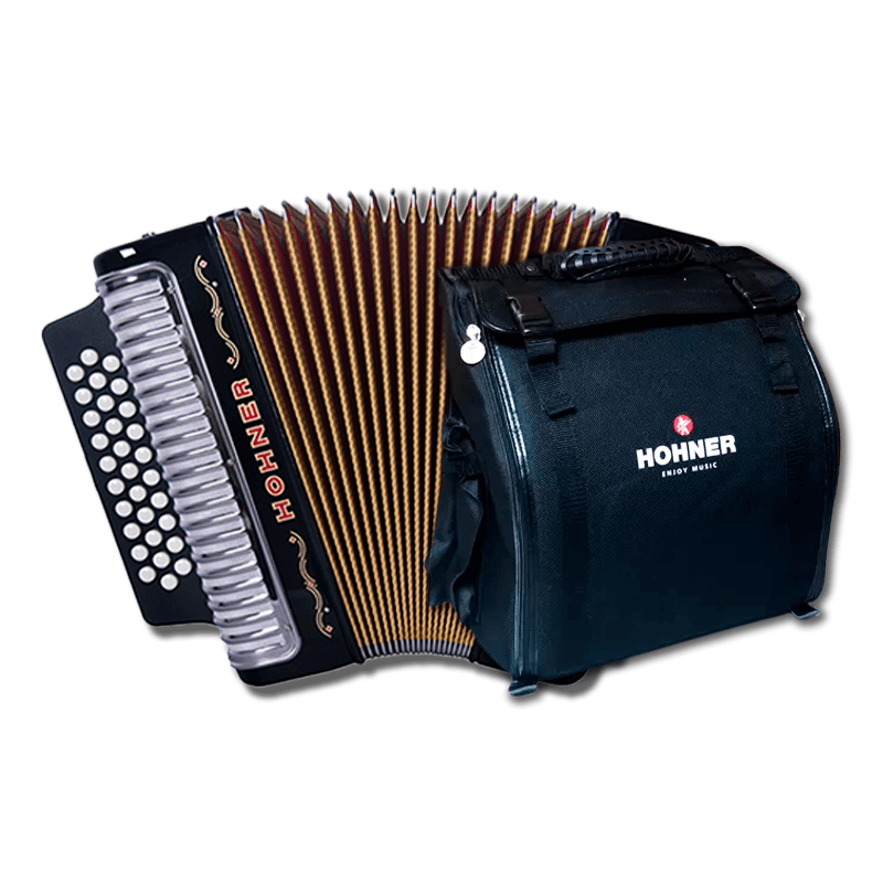 ACORDEÓN HOHNER III CORONA ADG NEGRO A5701S