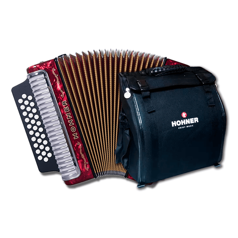 ACORDEÓN HOHNER III CORONA ADG ROJO