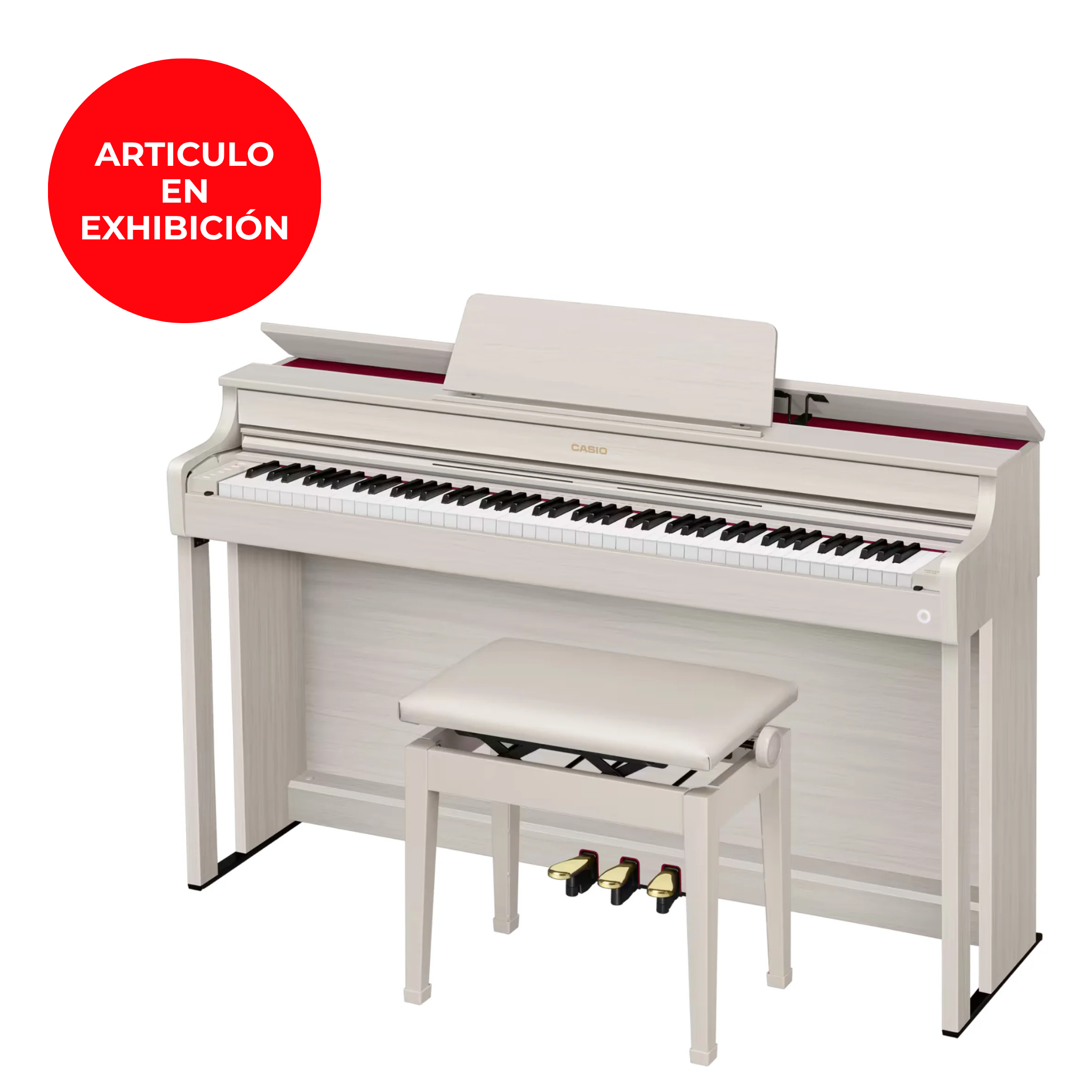 PIANO CASIO AP-300 7/8 CLASICO MUEBLE BEIGE GBC7