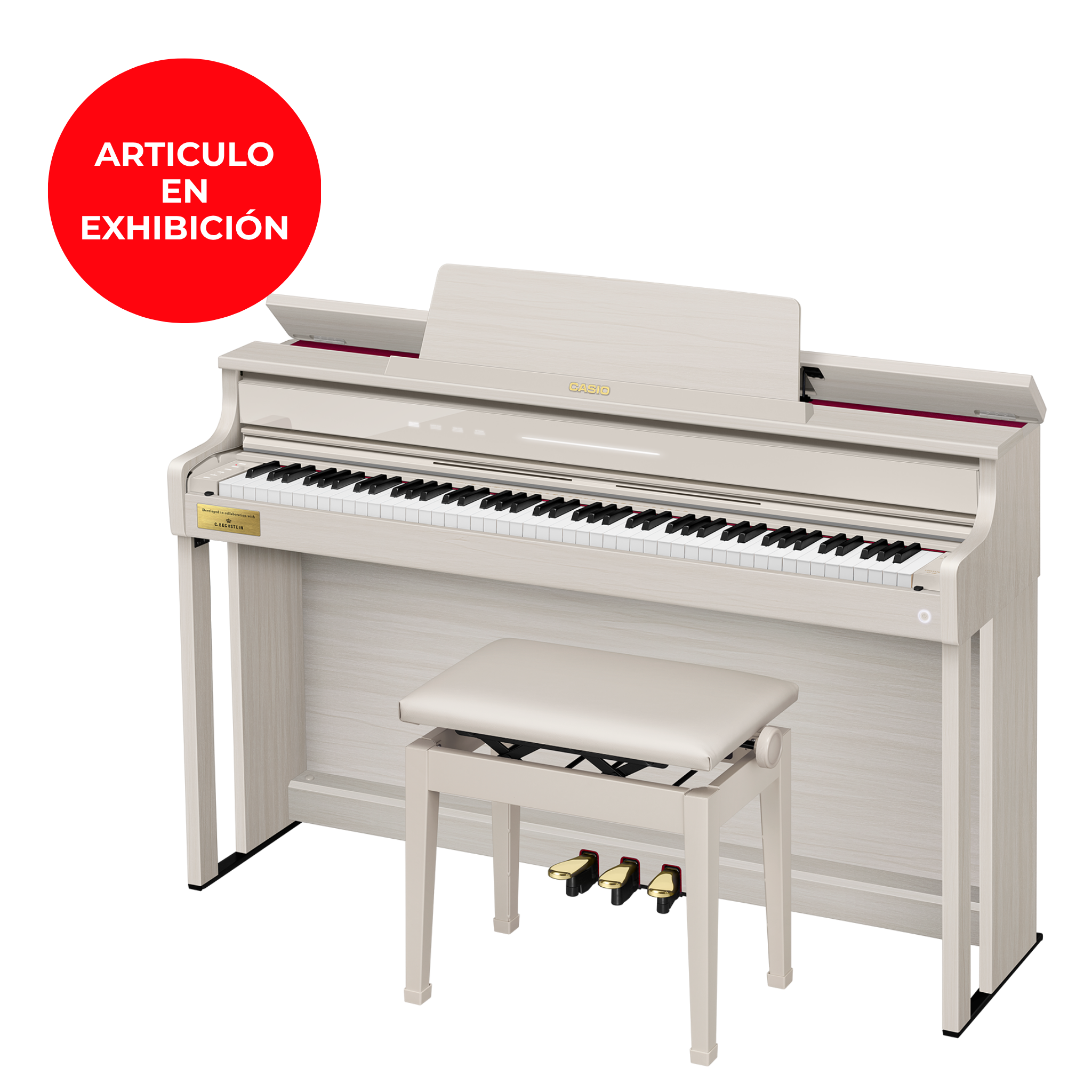PIANO CASIO AP-750 7/8 CLASICO MUEBLE BEIGE GBC7