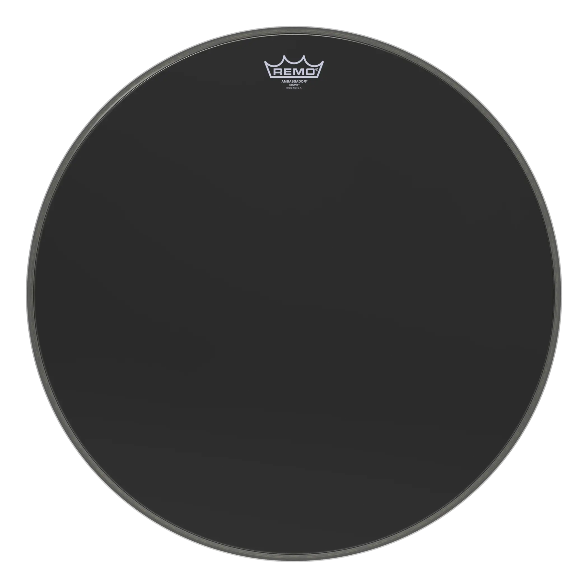 PARCHE BATERIA REMO AMBAS 22" EBANO ES-1022-00