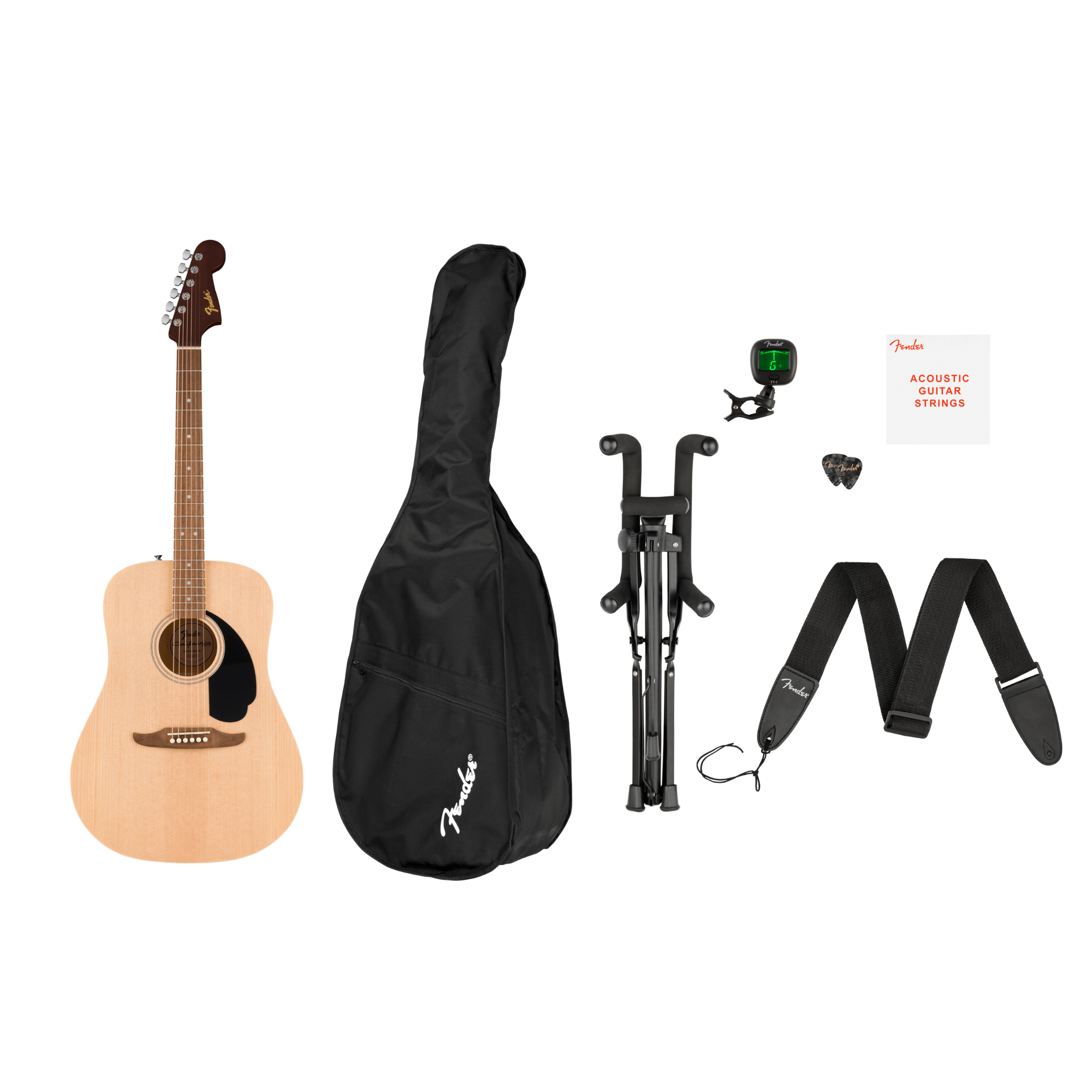 COMBO GUITARRA ELECTROACUSTICA FENDER CA DEBUT REDONDO NATURAL MOD0974000421