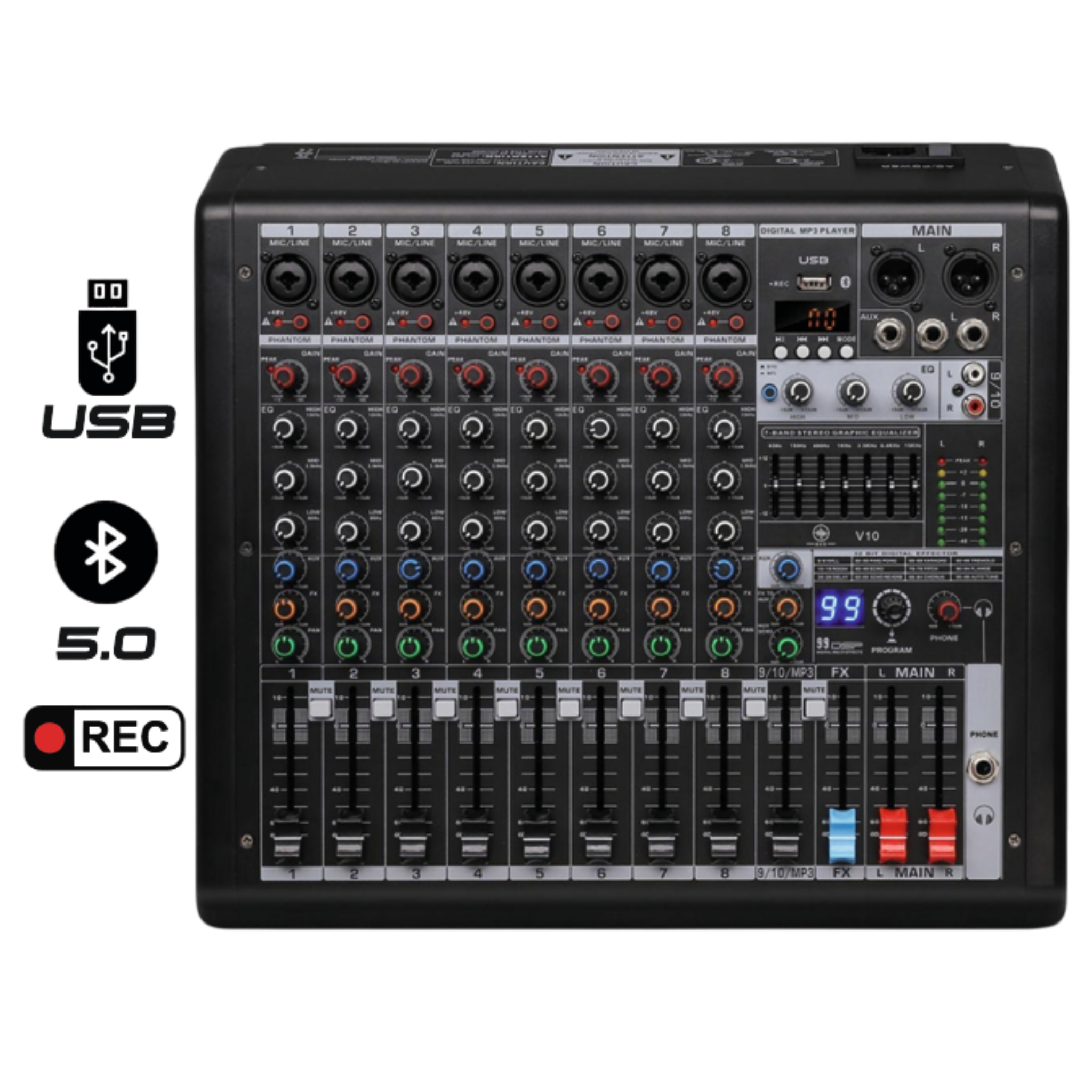 MIXER AURORA AVX V10 ANALOGA CON EFECTOS