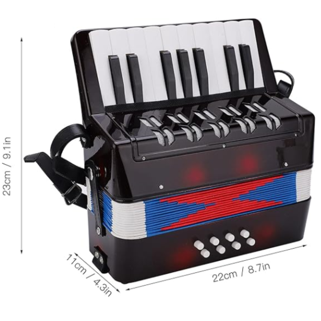 ACORDEON MPRO M-17K8B PARA NINOS NEGRO