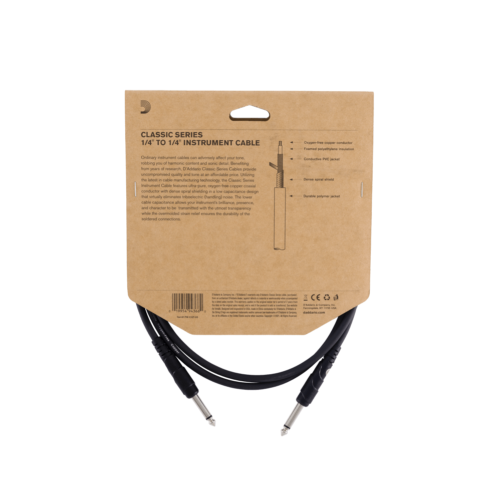 CABLE DE INSTRUMENTO D"ADDARIO CLASSIC PRO 10" 3 MTS