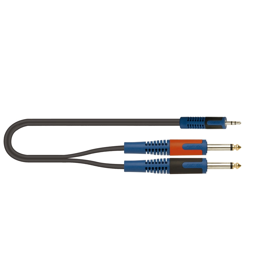 CABLE 2X1 QUIKLOK RKSA 140-2M ROKSOLID MINIJACK ESTEREO/ 2 JACK MONO