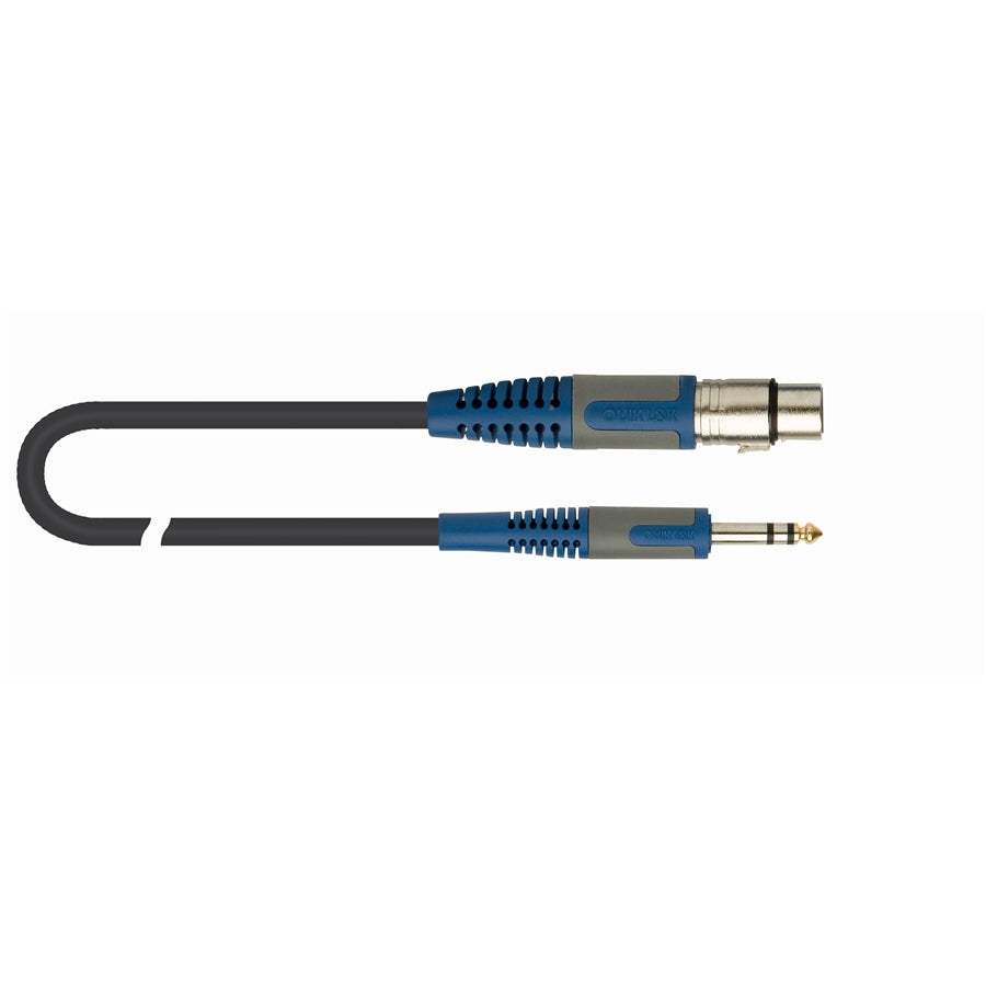 CABLE MICROFONO QUIKLOK RKSM342-5M ROKSOLID XLR HEMBRA-PLUG 1/4 ESTEREO