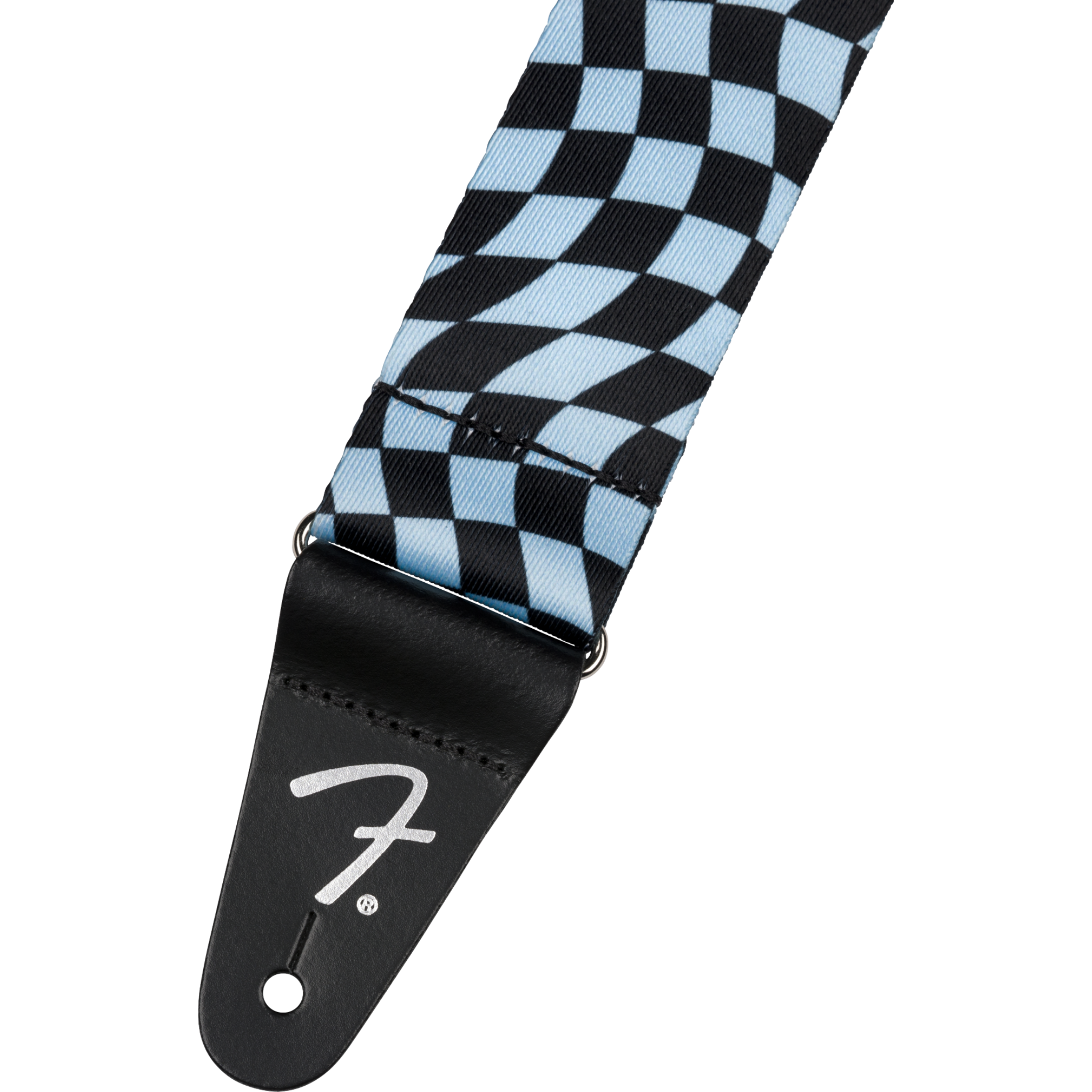 CORREA FENDER CUADROS ONDULADOS AZUL
