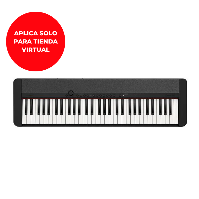 TECLADO CASIOTONE CT-S1 COLOR NEGRO INCLUYE ADAPTADOR