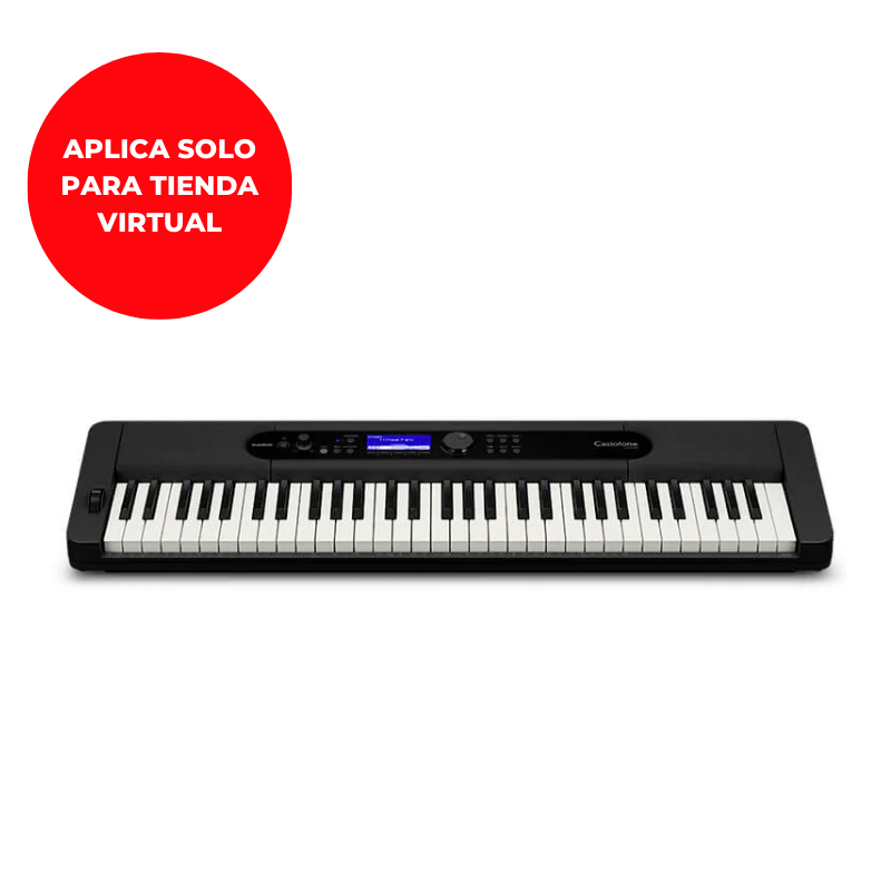 TECLADO CASIO CT-S400 CASIOTONE INCLUYE ADAPTADOR DE CORRIENTE