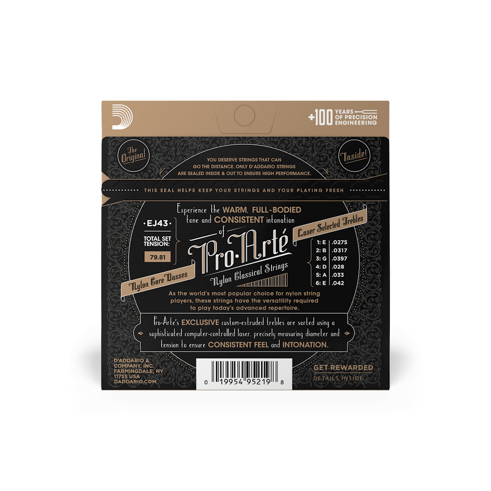 CUERDAS D"ADDARIO EJ43 PROA NAYLON PARA GUITARRA CLÁSICA