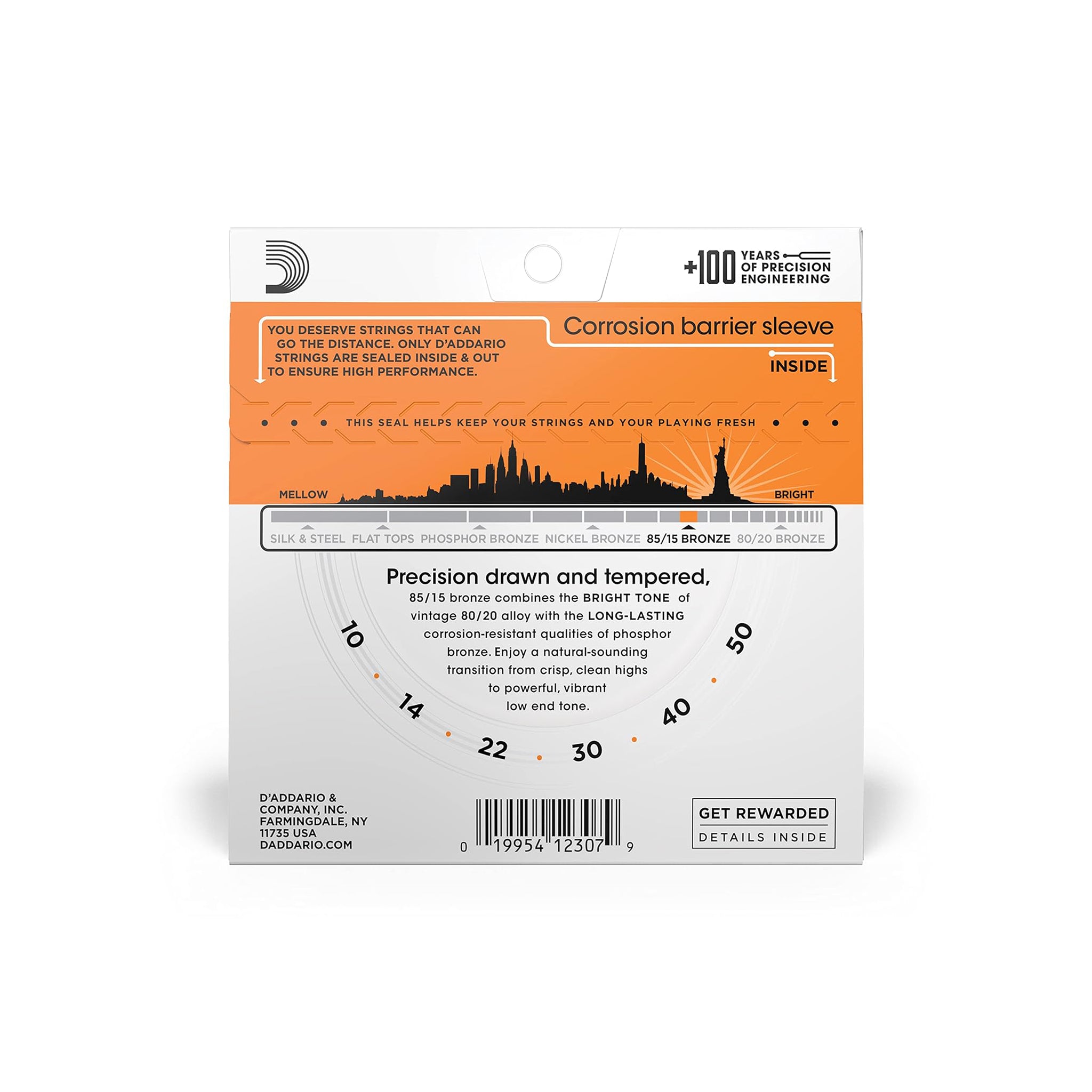 CUERDAS D"ADDARIO EZ900 10-50 PARA GUITARRA ACÚSTICA