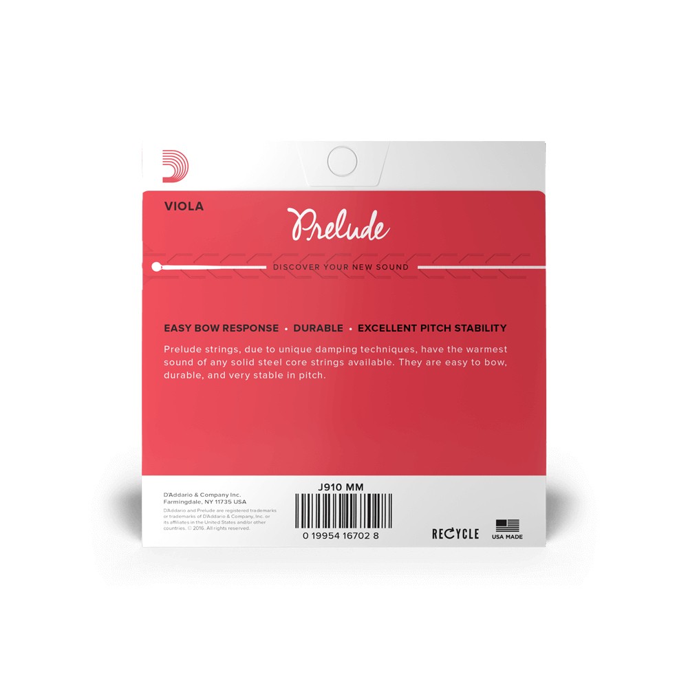 CUERDAS PARA VIOLA PRELUDE MEDIANAS J910 SCALE 15"-16"