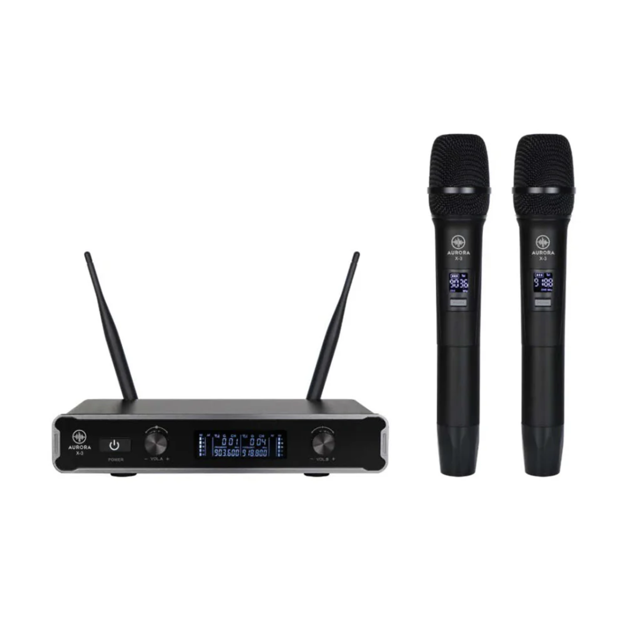 MICROFONO AURORA X-3 INALAMBRICO DUAL DE MANO