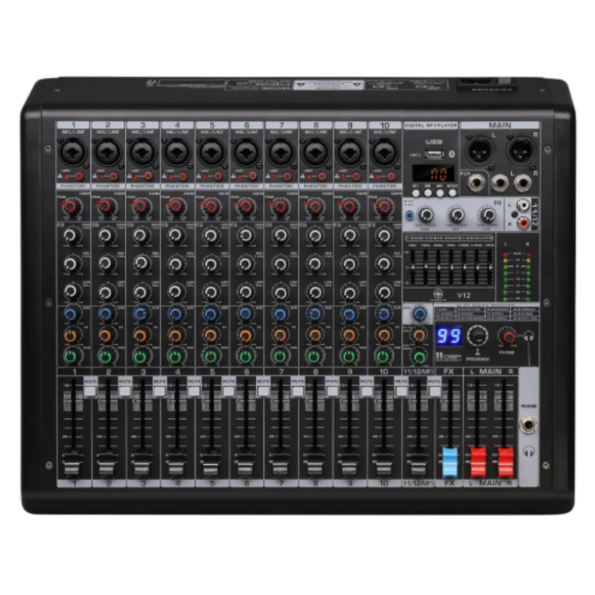 MIXER AURORA AVX VX12 ANALOGA CON EFECTO