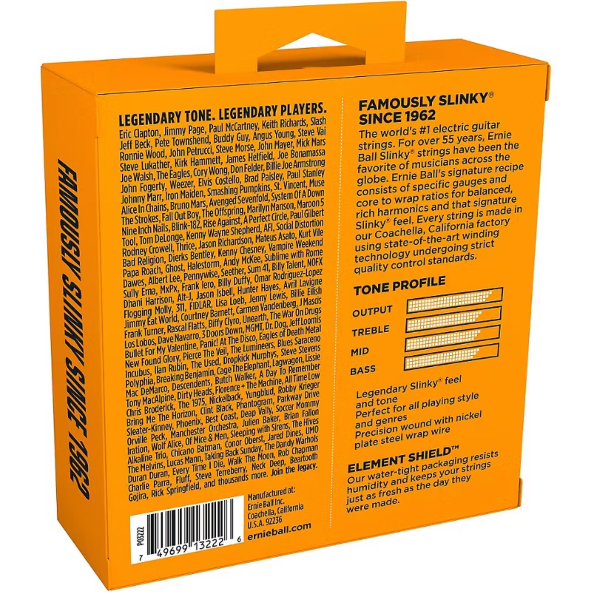 CUERDAS PARA GUITARRA ELECTRICA ERNIE BALL 3222 H SLIN NCKL