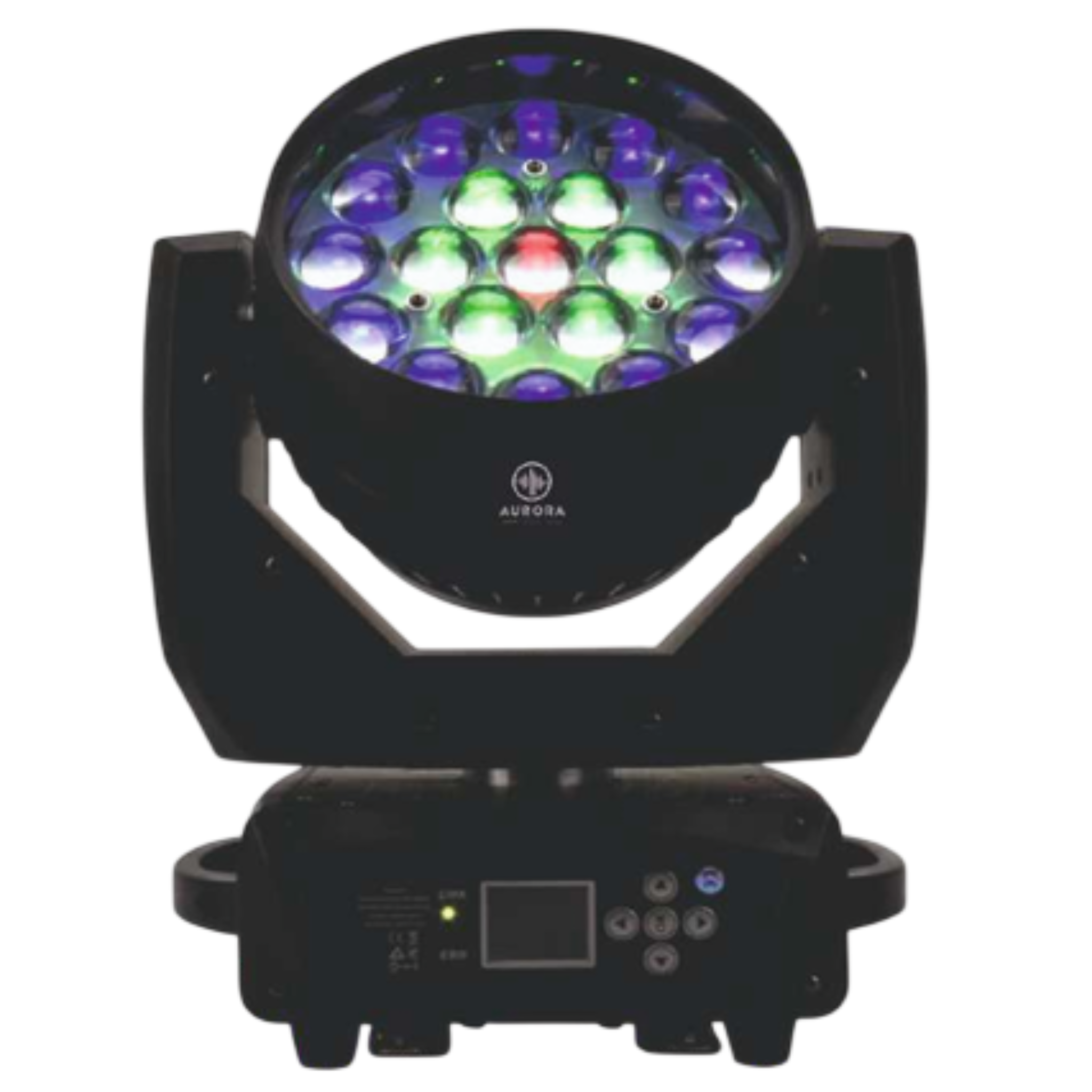 CABEZA MOVIL AURORA M1915 WASH 19LEDS RG