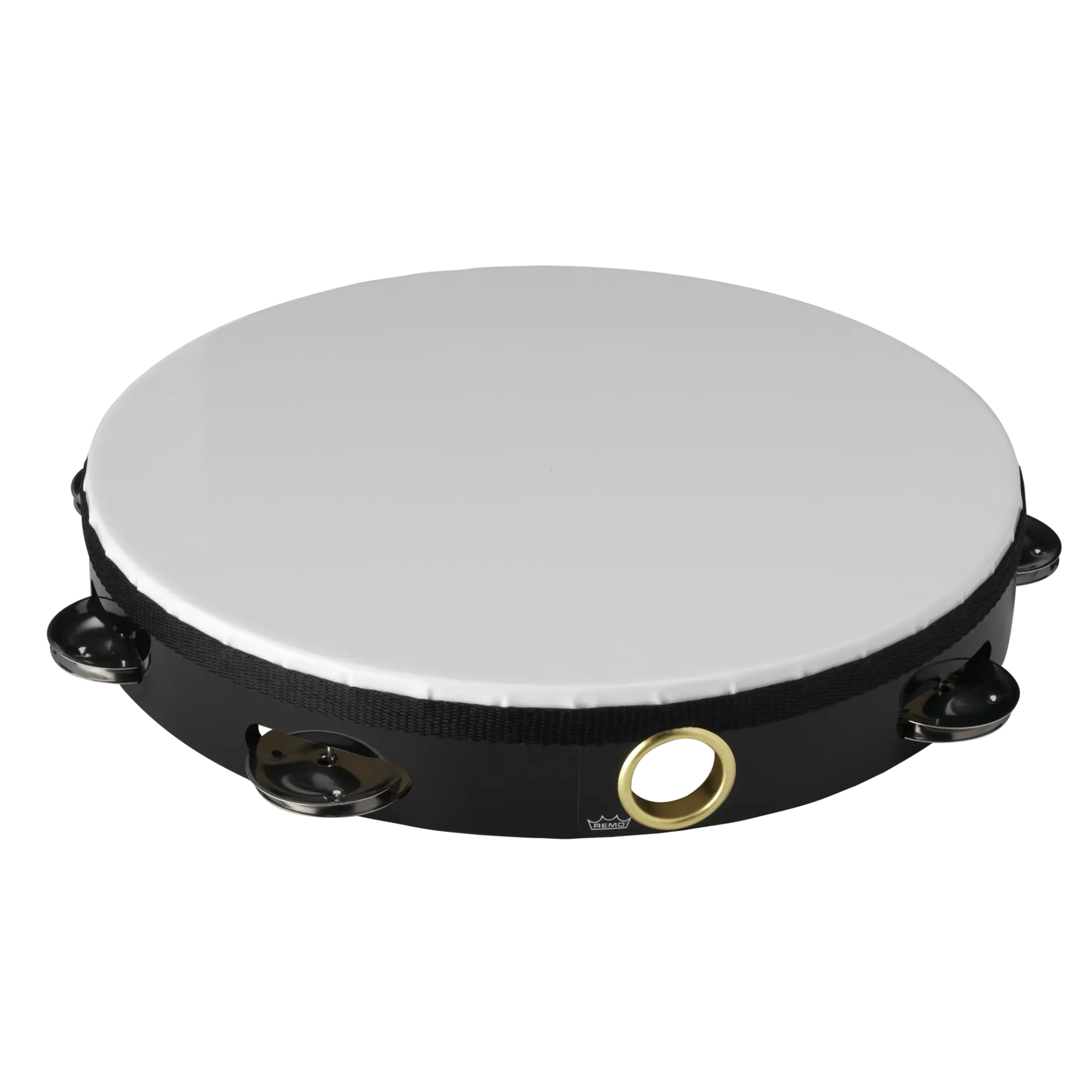 PANDERETA REMO MELINEX 10" NEGRA UNA FILA