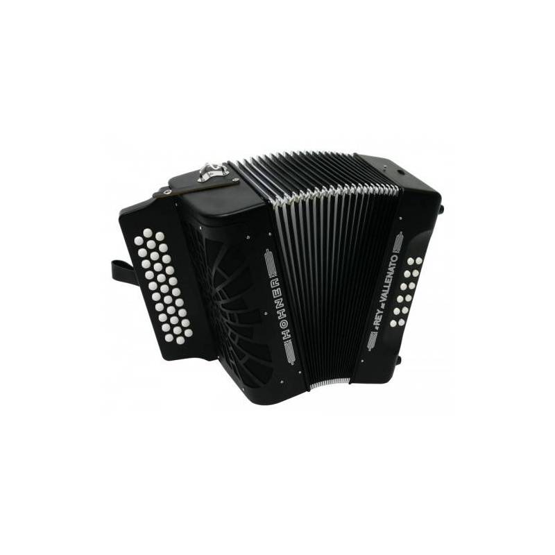 ACORDEON HOHNER REY VALLENATO GCF NEGRO A4922S